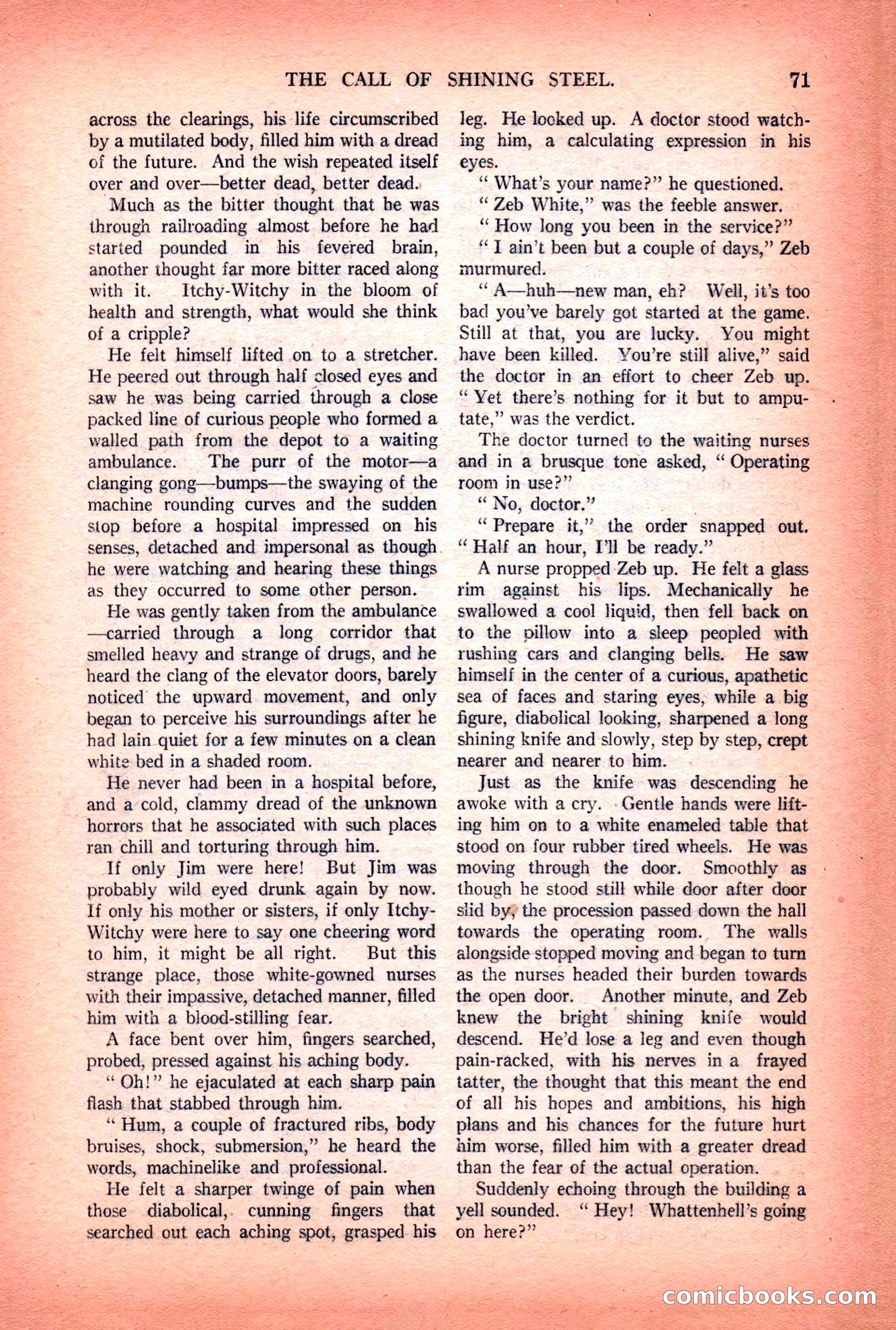 Argosy All-Story Weekly — "Lure of the Wild" — page 83 of 174
