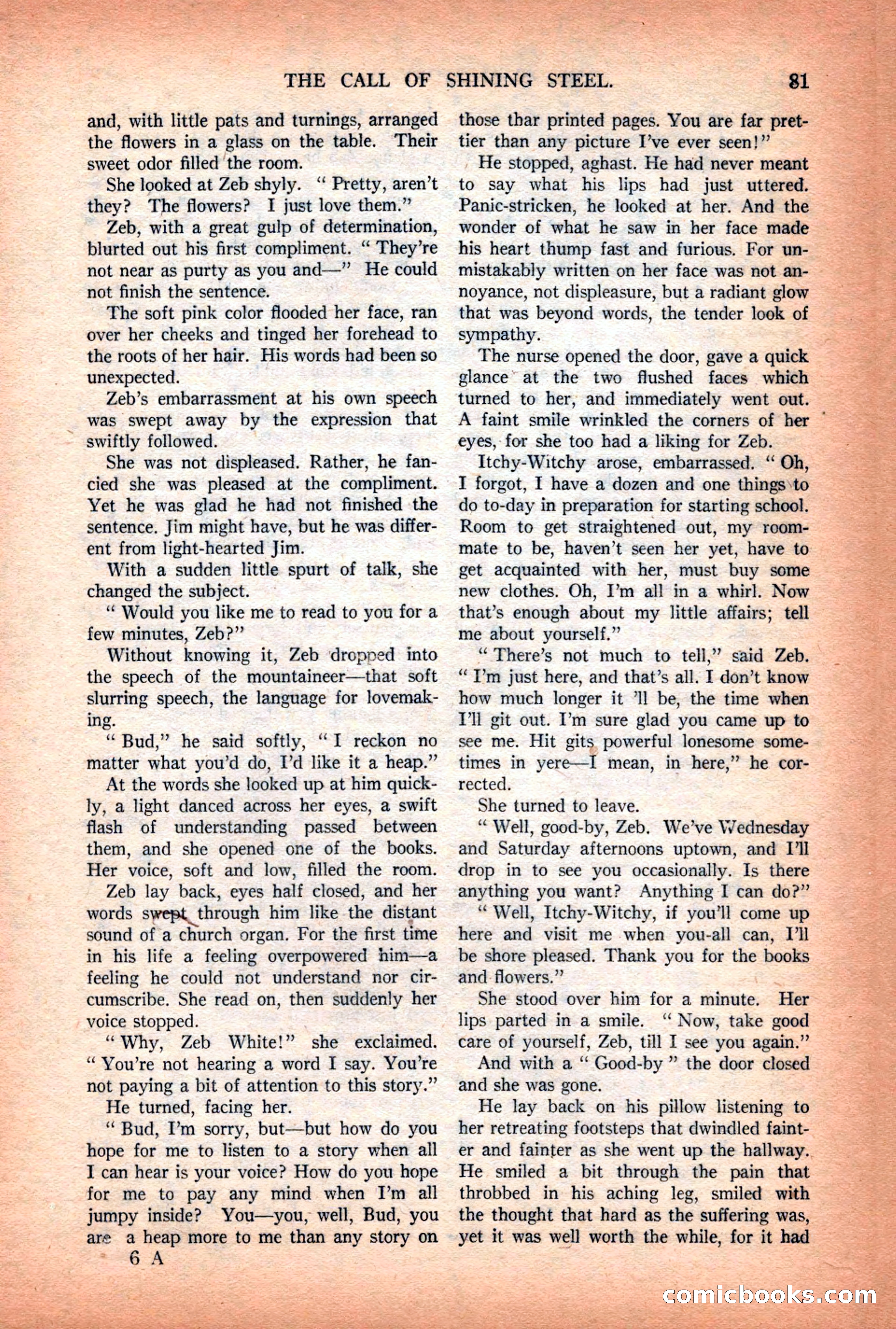 Argosy All-Story Weekly — "Lure of the Wild" — page 93 of 174