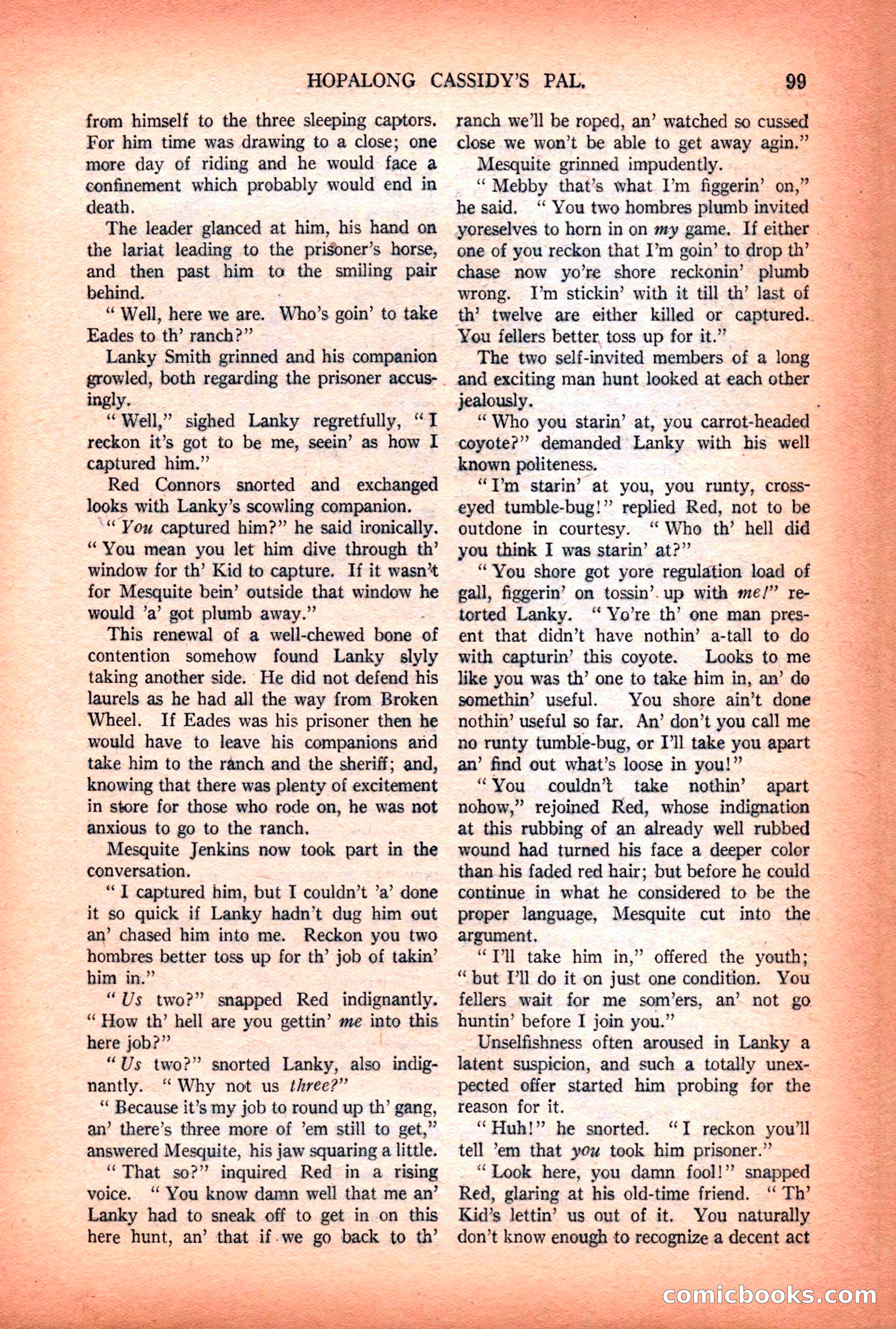 Argosy All-Story Weekly — "Lure of the Wild" — page 111 of 174