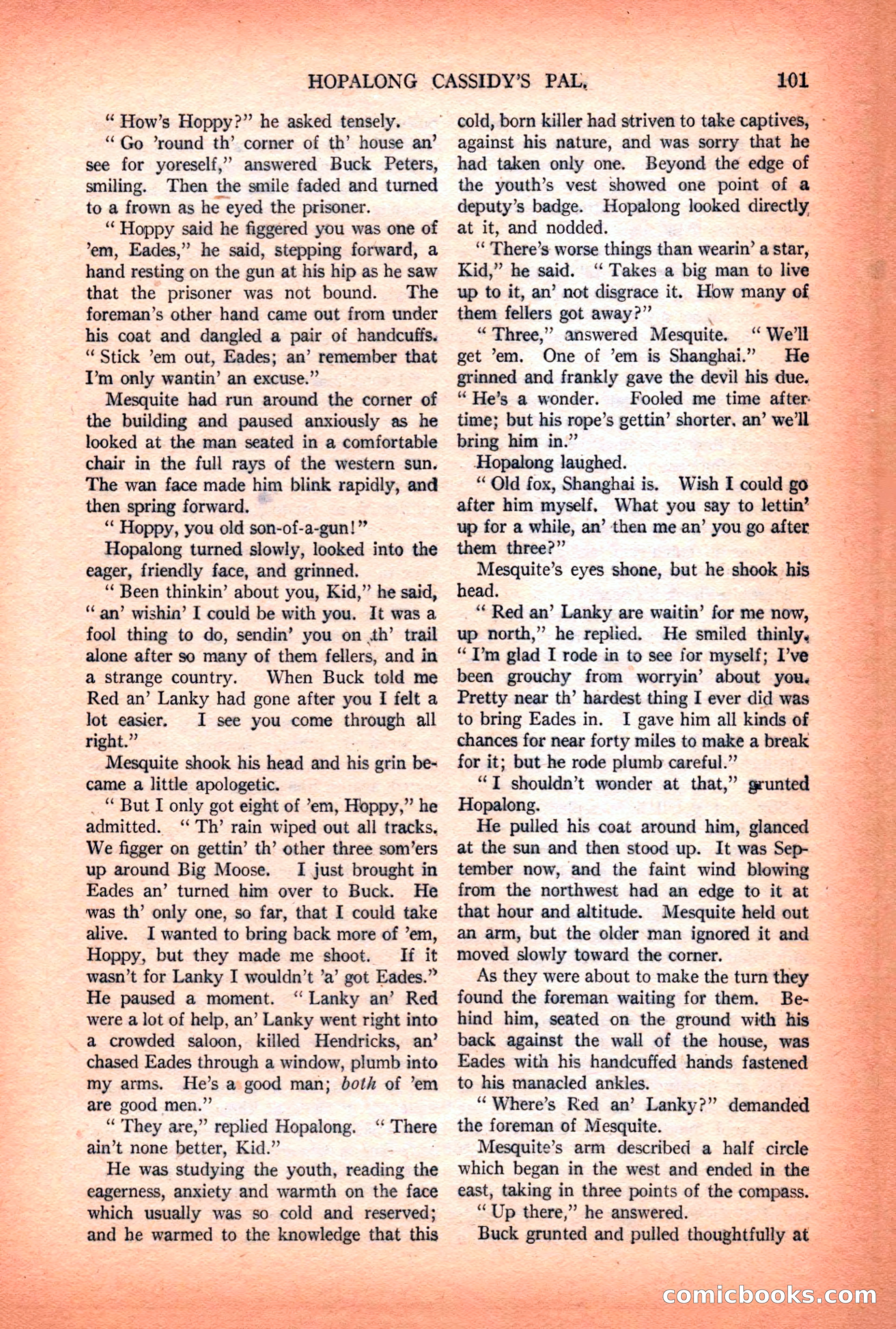 Argosy All-Story Weekly — "Lure of the Wild" — page 113 of 174