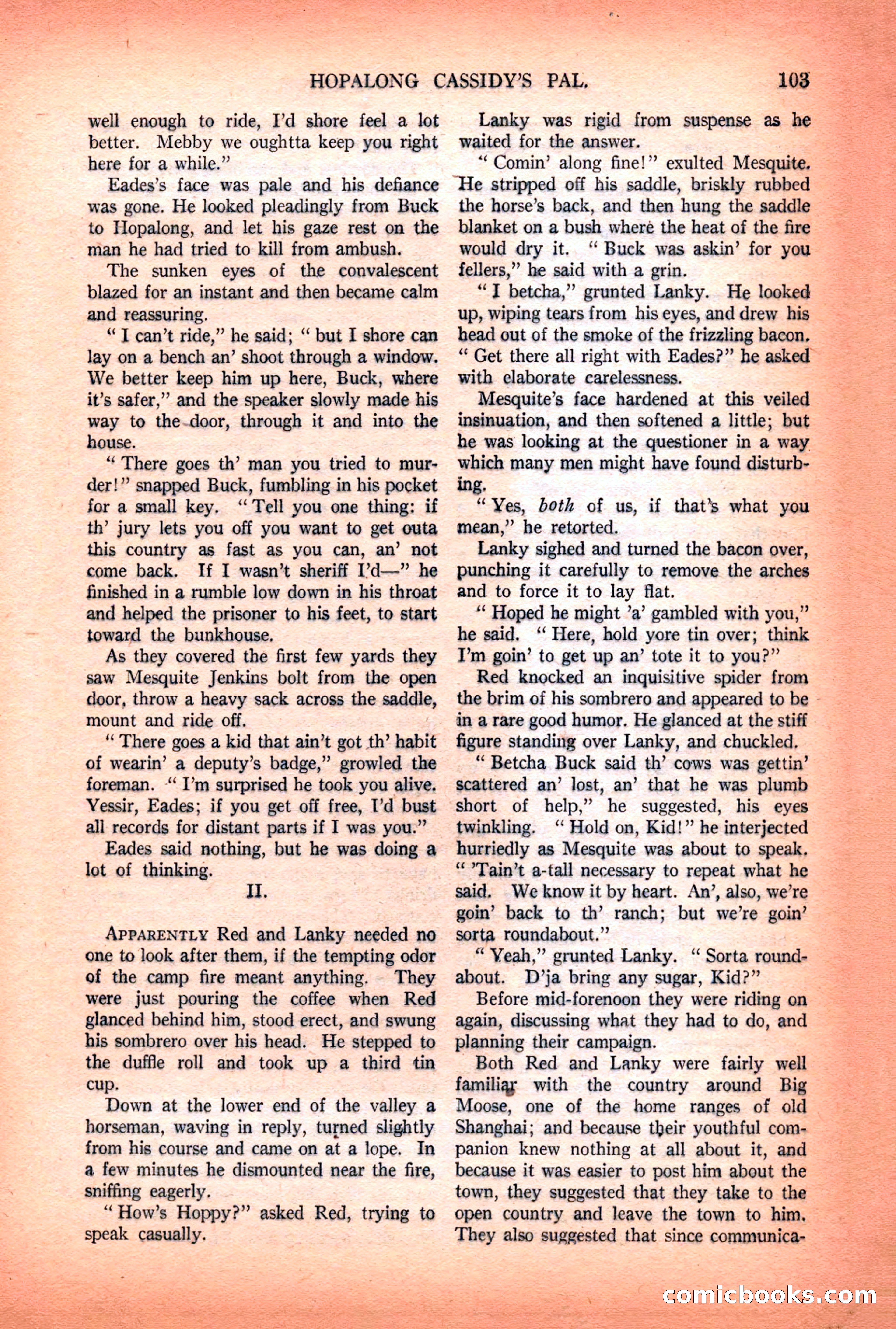 Argosy All-Story Weekly — "Lure of the Wild" — page 115 of 174