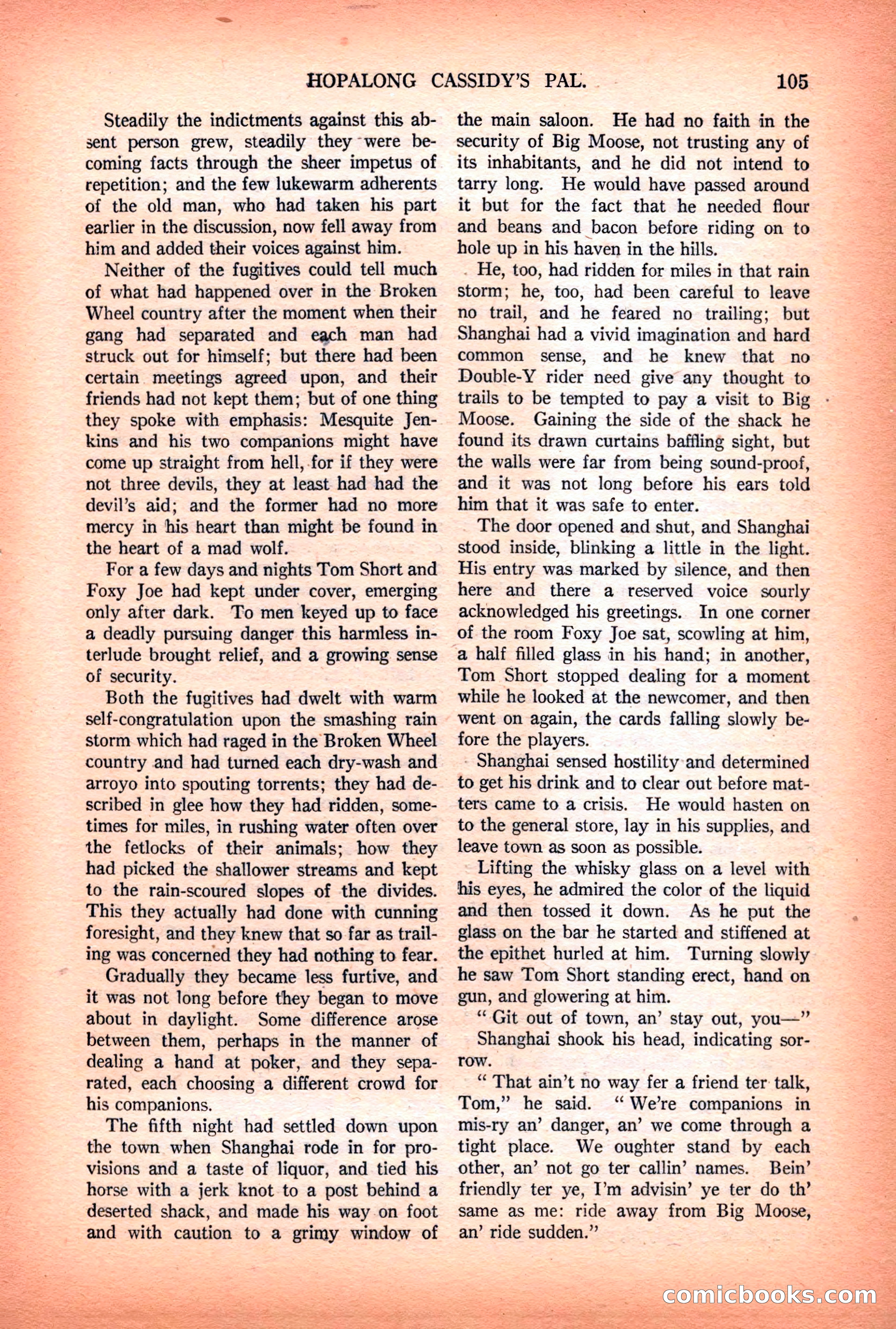 Argosy All-Story Weekly — "Lure of the Wild" — page 117 of 174