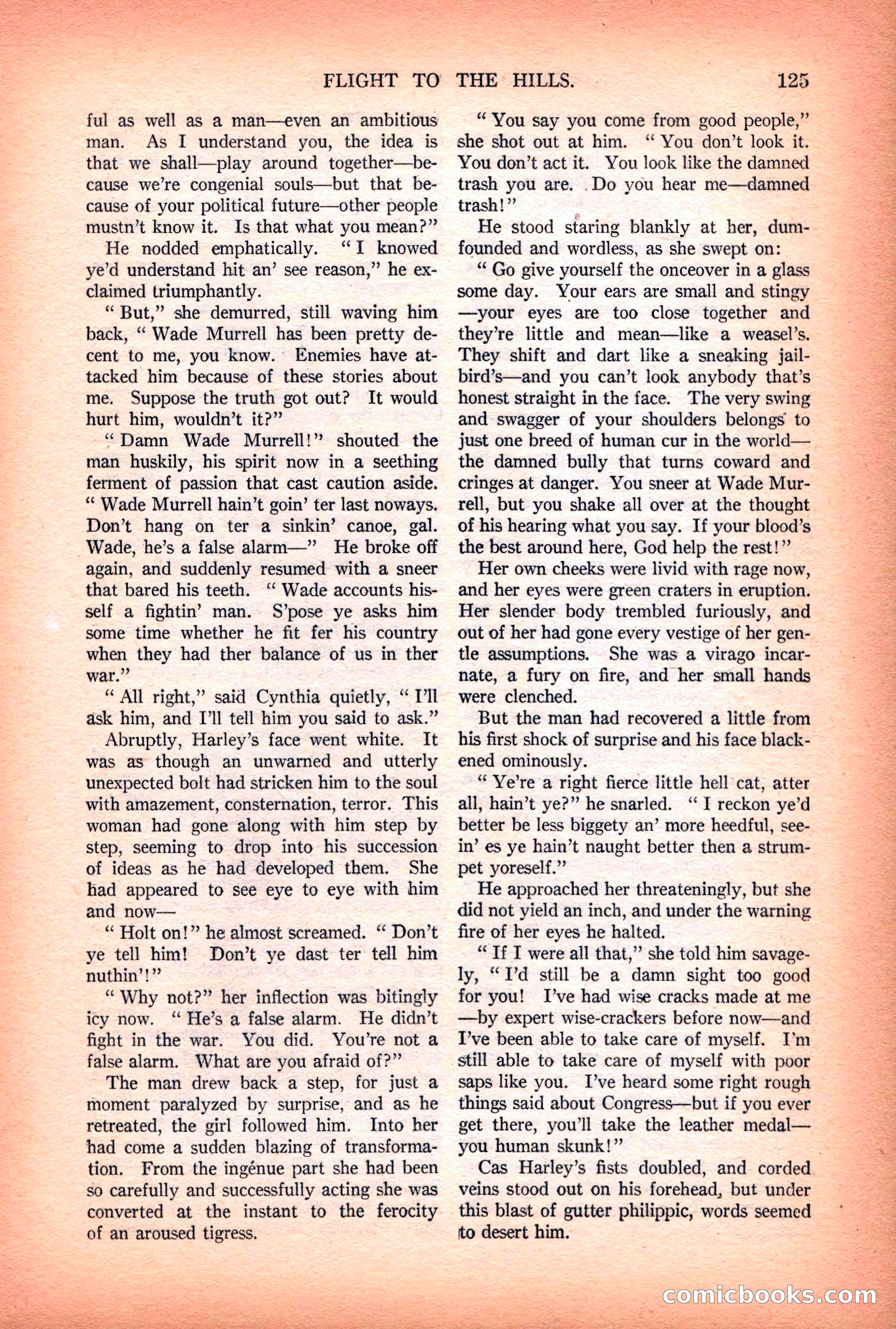 Argosy All-Story Weekly — "Lure of the Wild" — page 137 of 174