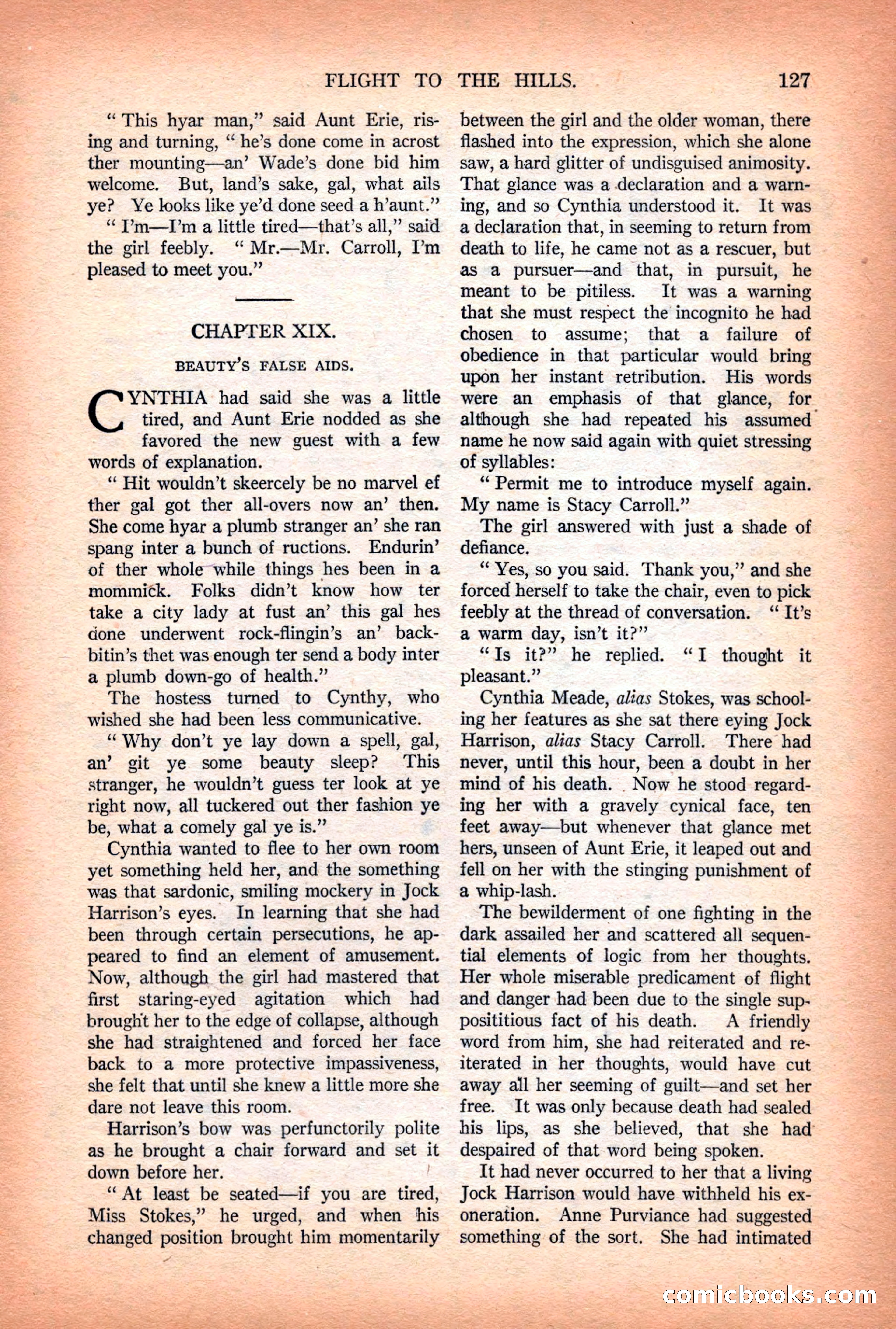 Argosy All-Story Weekly — "Lure of the Wild" — page 139 of 174