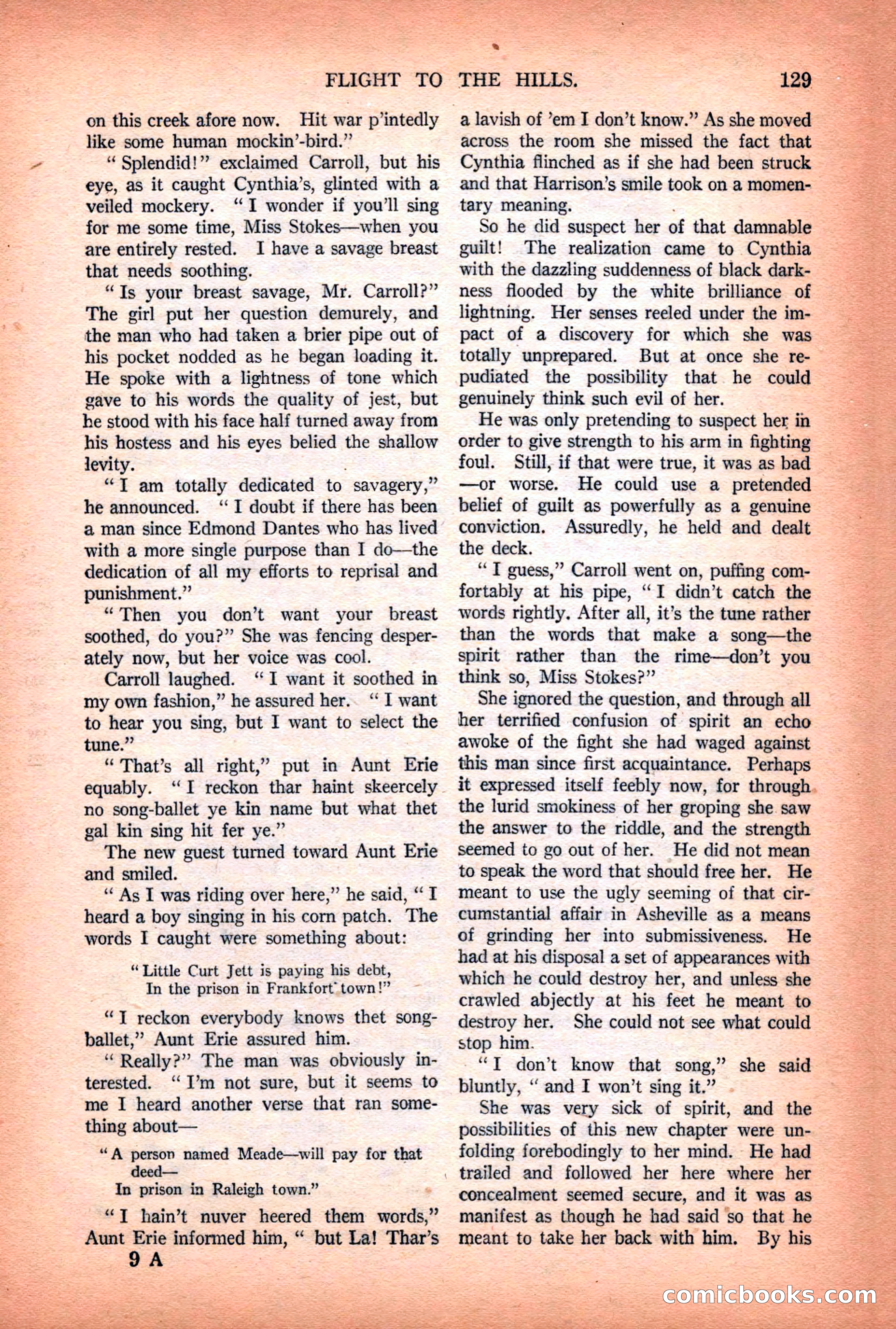 Argosy All-Story Weekly — "Lure of the Wild" — page 141 of 174