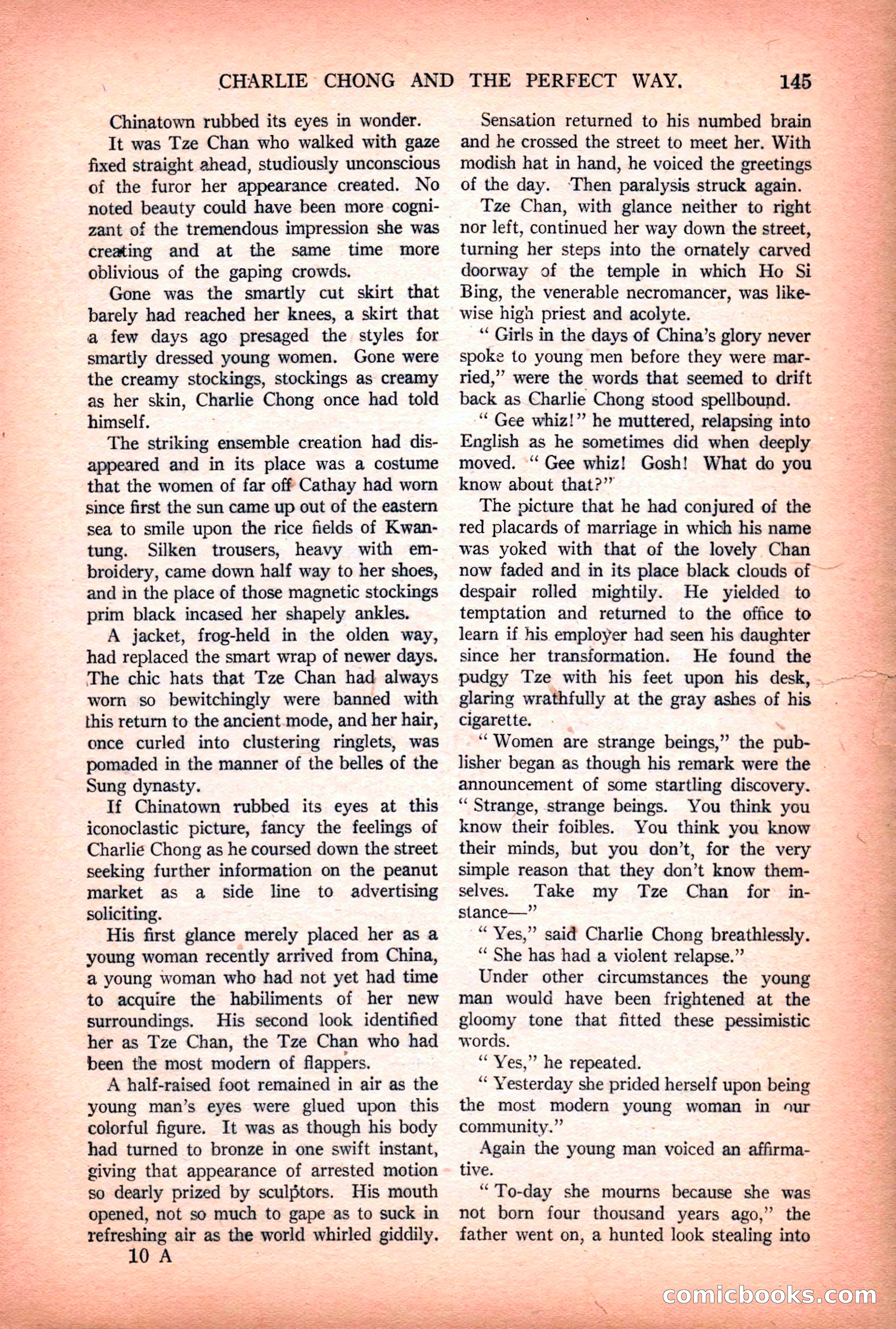 Argosy All-Story Weekly — "Lure of the Wild" — page 157 of 174