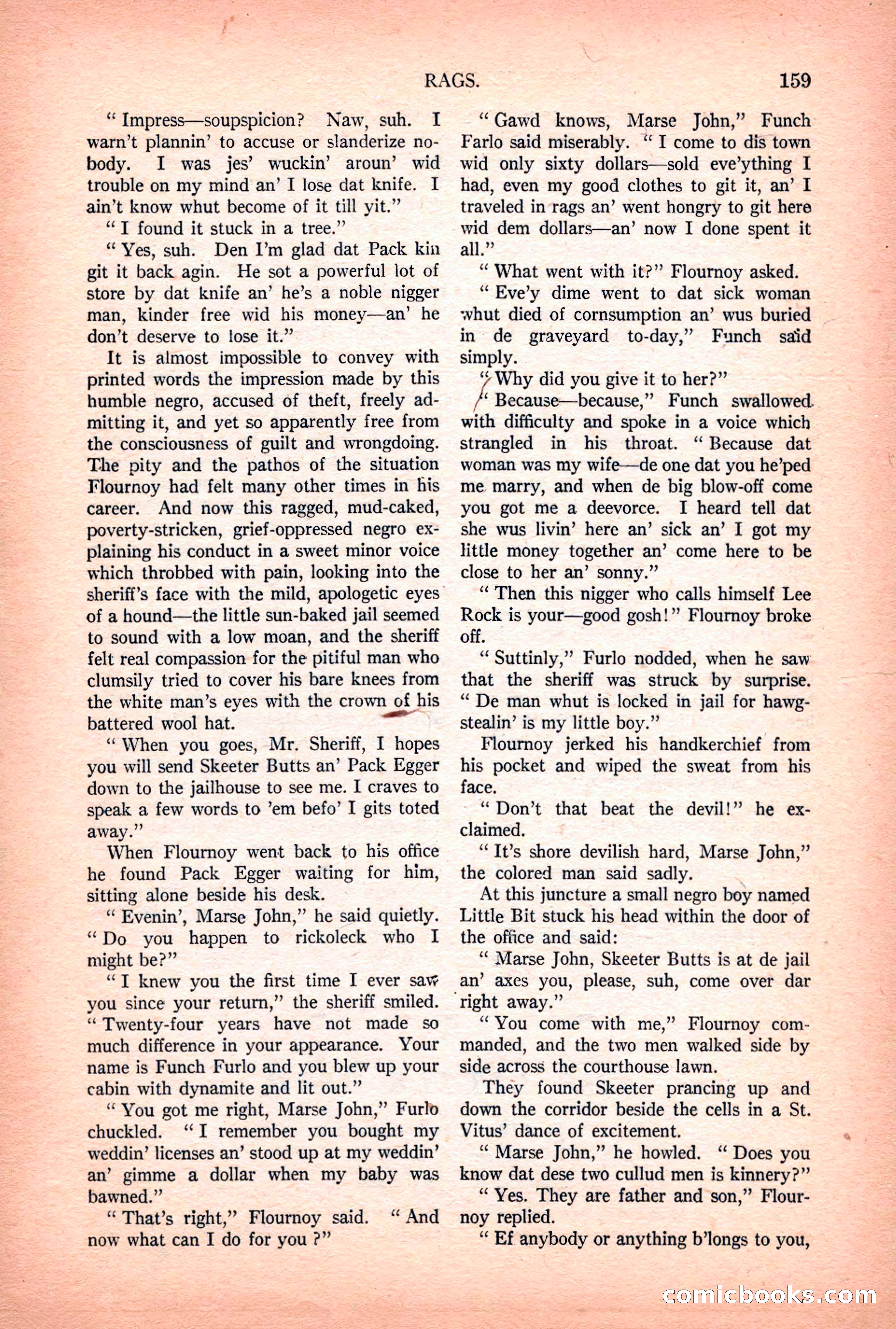 Argosy All-Story Weekly — "Lure of the Wild" — page 171 of 174