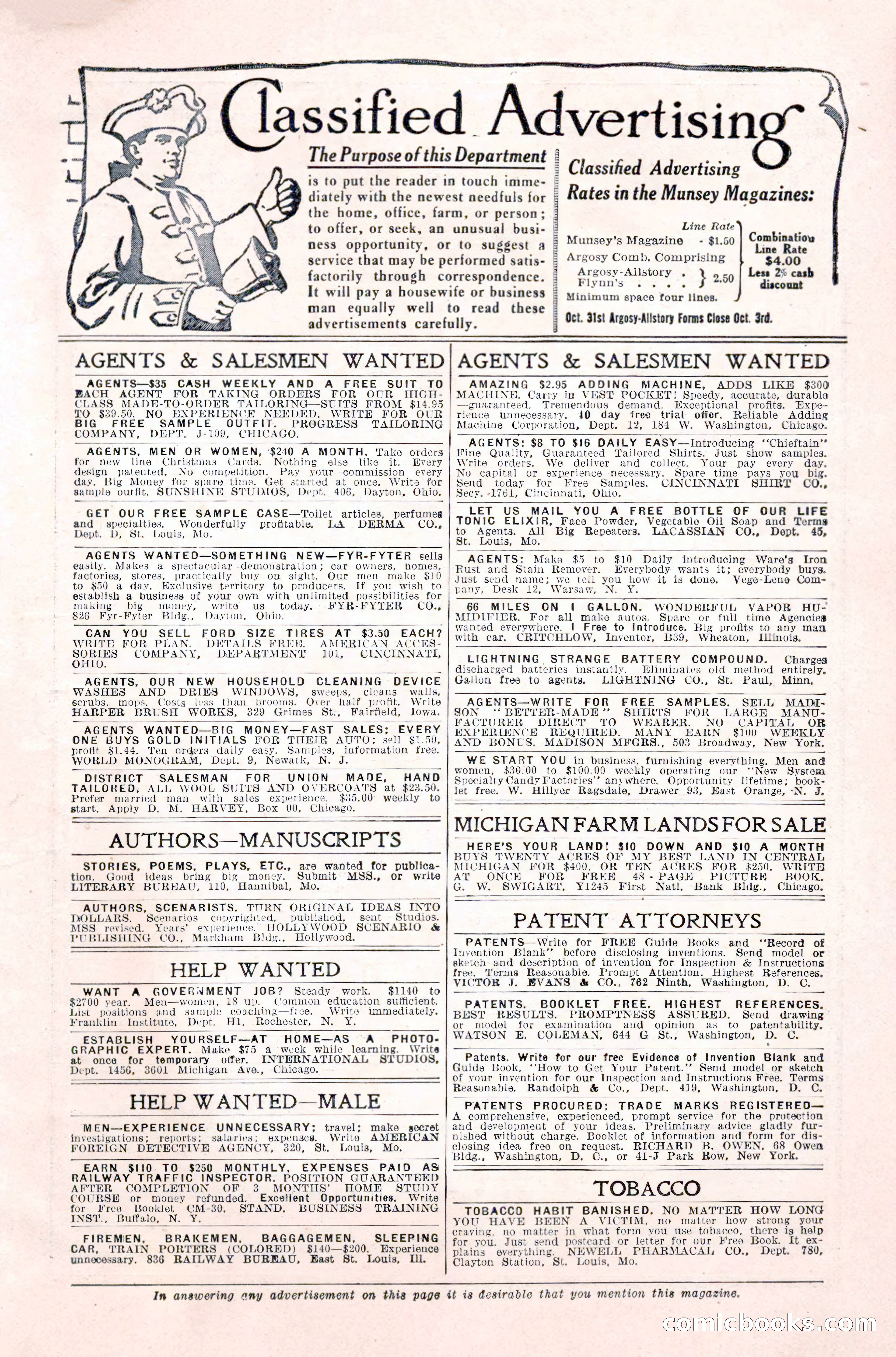 Argosy All-Story Weekly, September 26, 1925 — page 5 of 168