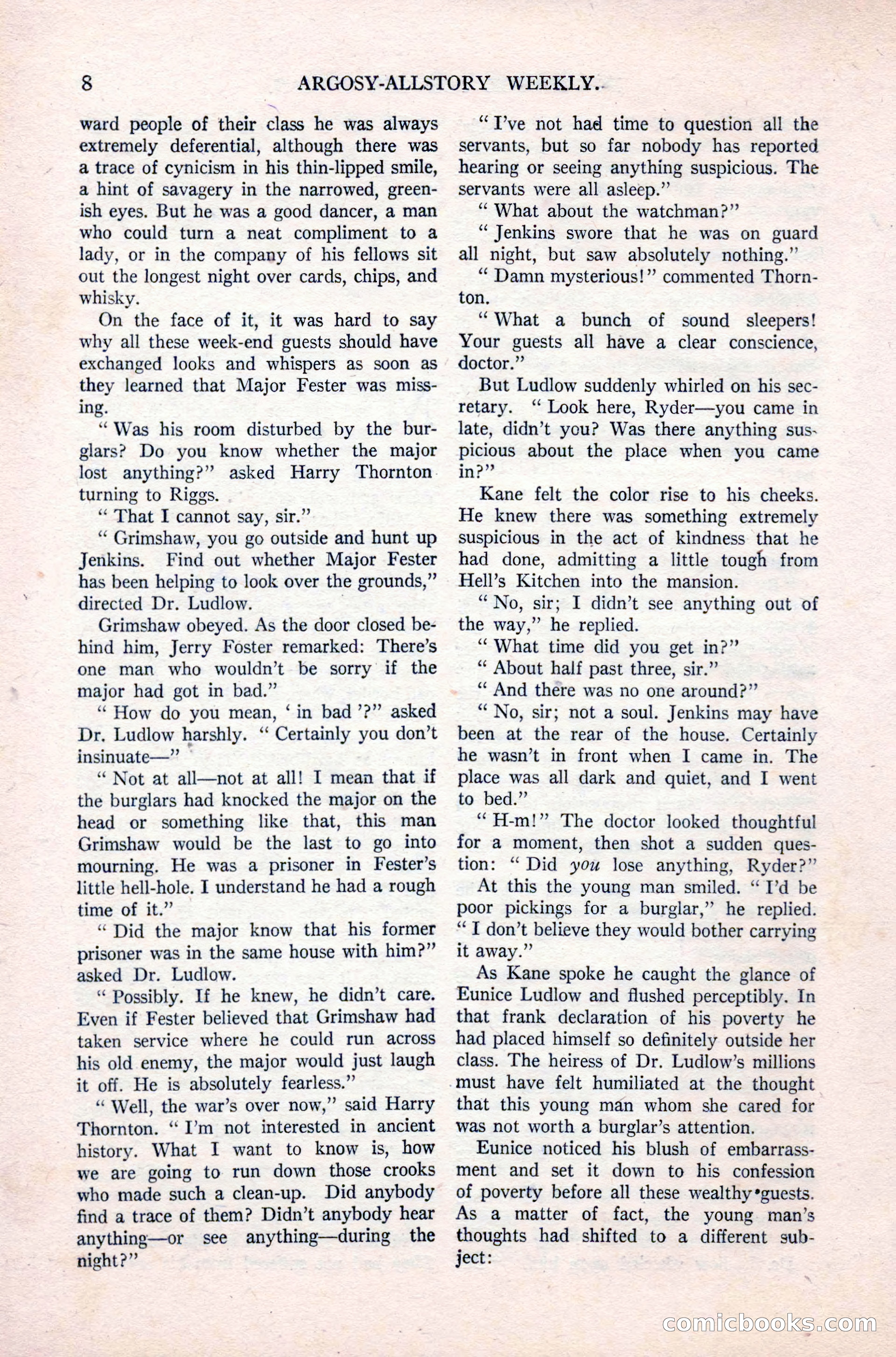 Argosy All-Story Weekly, September 26, 1925 — page 14 of 168