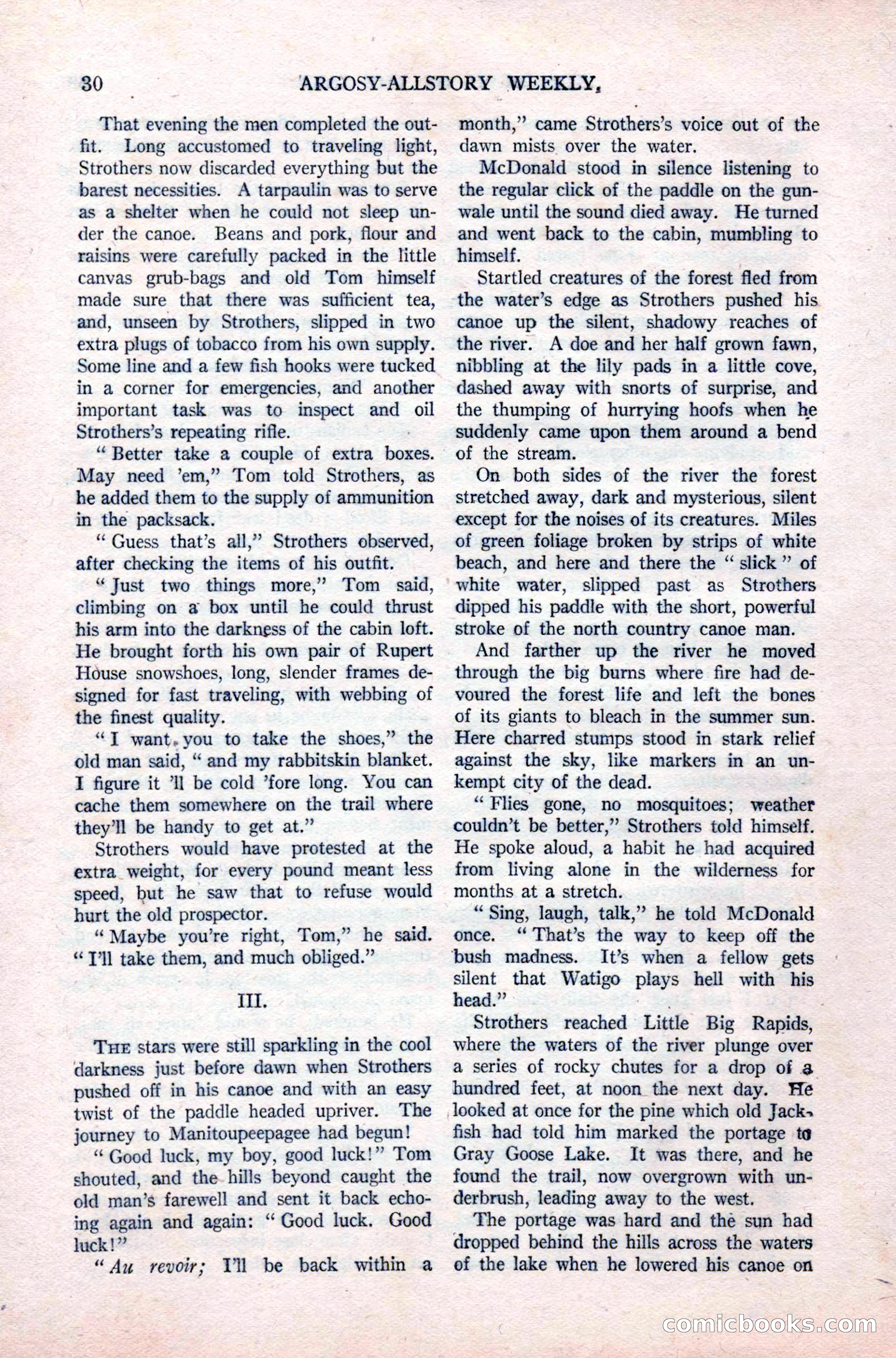 Argosy All-Story Weekly, September 26, 1925 — page 36 of 168