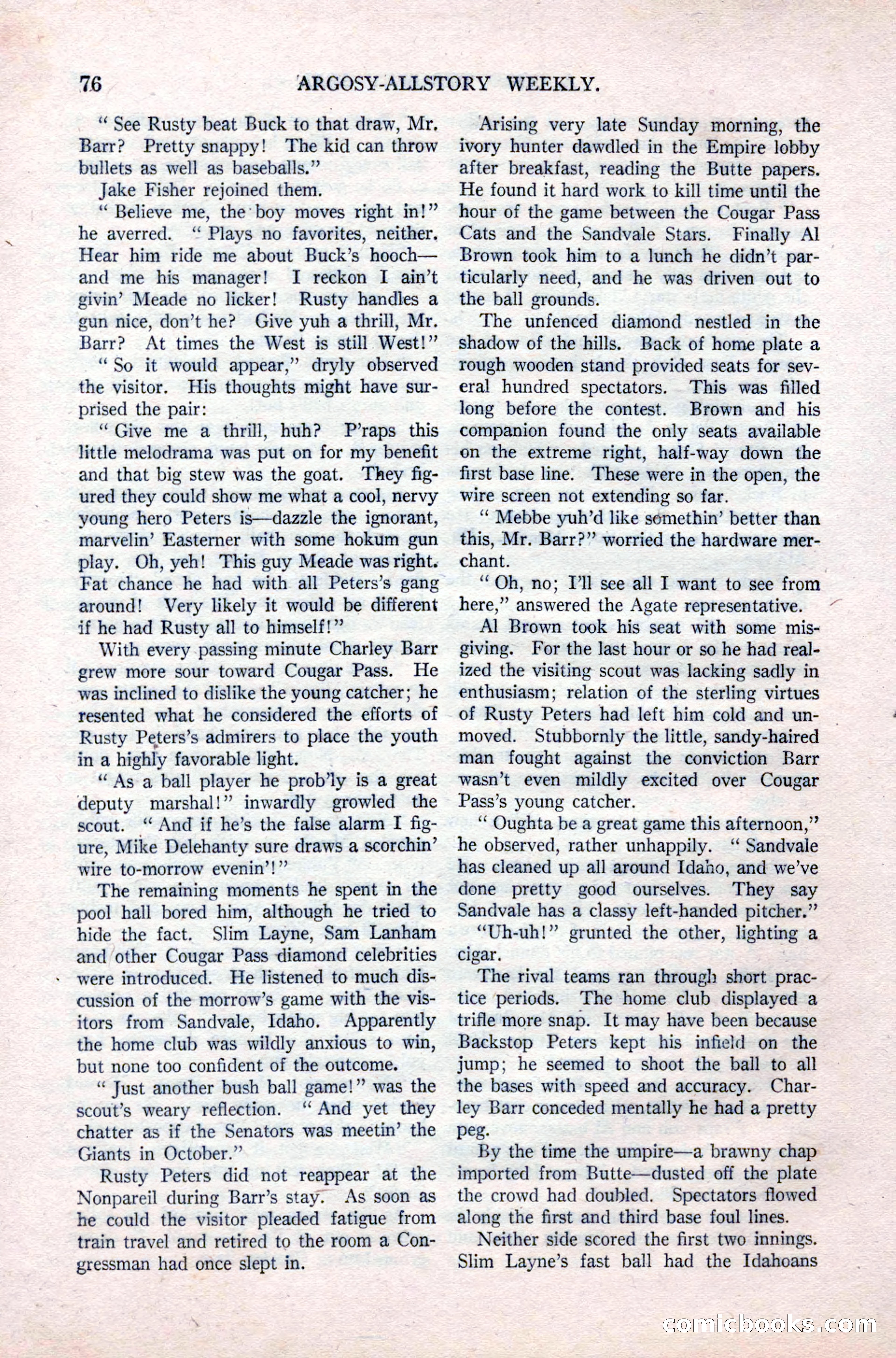 Argosy All-Story Weekly, September 26, 1925 — page 82 of 168