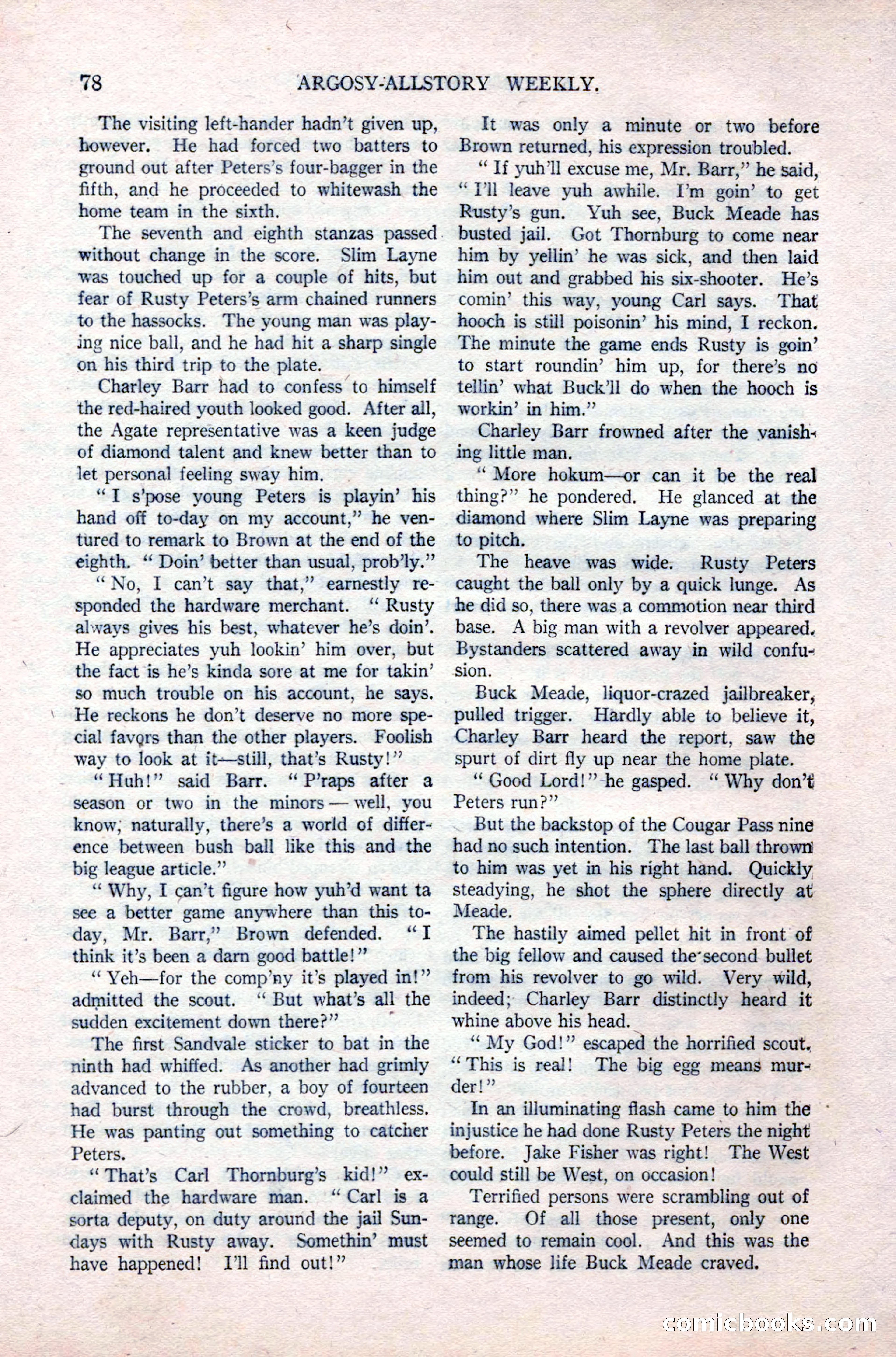 Argosy All-Story Weekly, September 26, 1925 — page 84 of 168