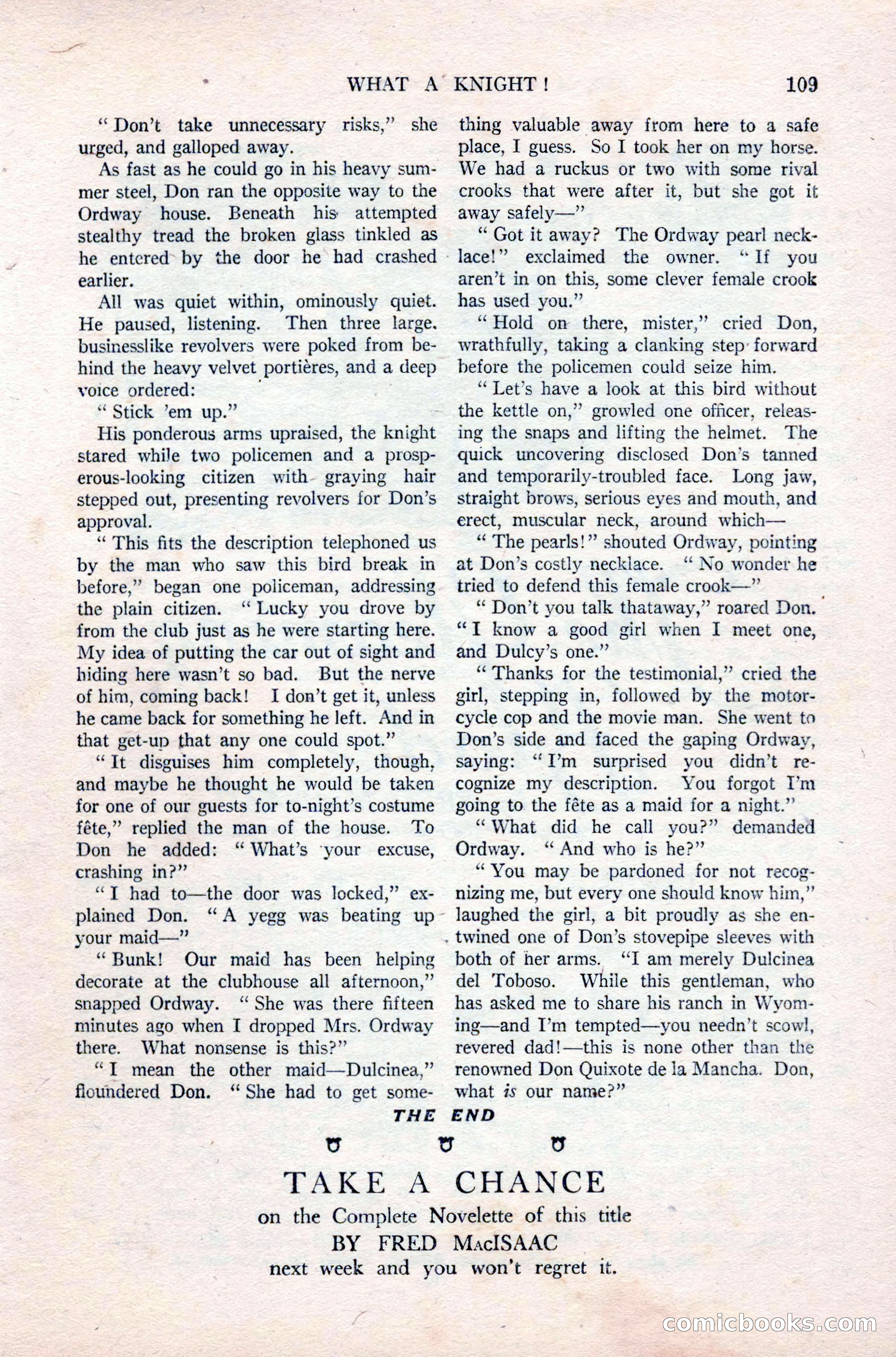 Argosy All-Story Weekly, September 26, 1925 — page 115 of 168