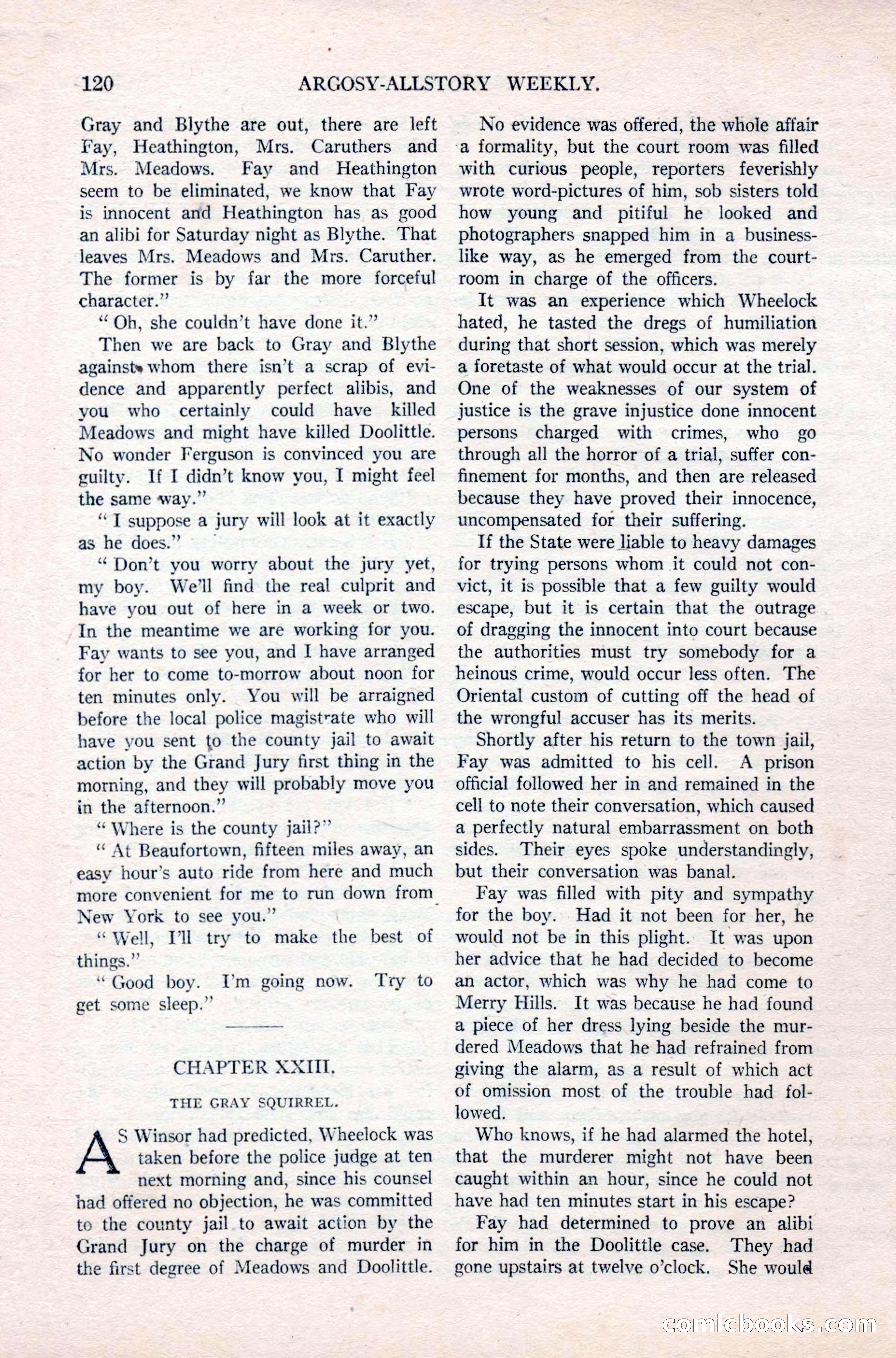 Argosy All-Story Weekly, September 26, 1925 — page 126 of 168
