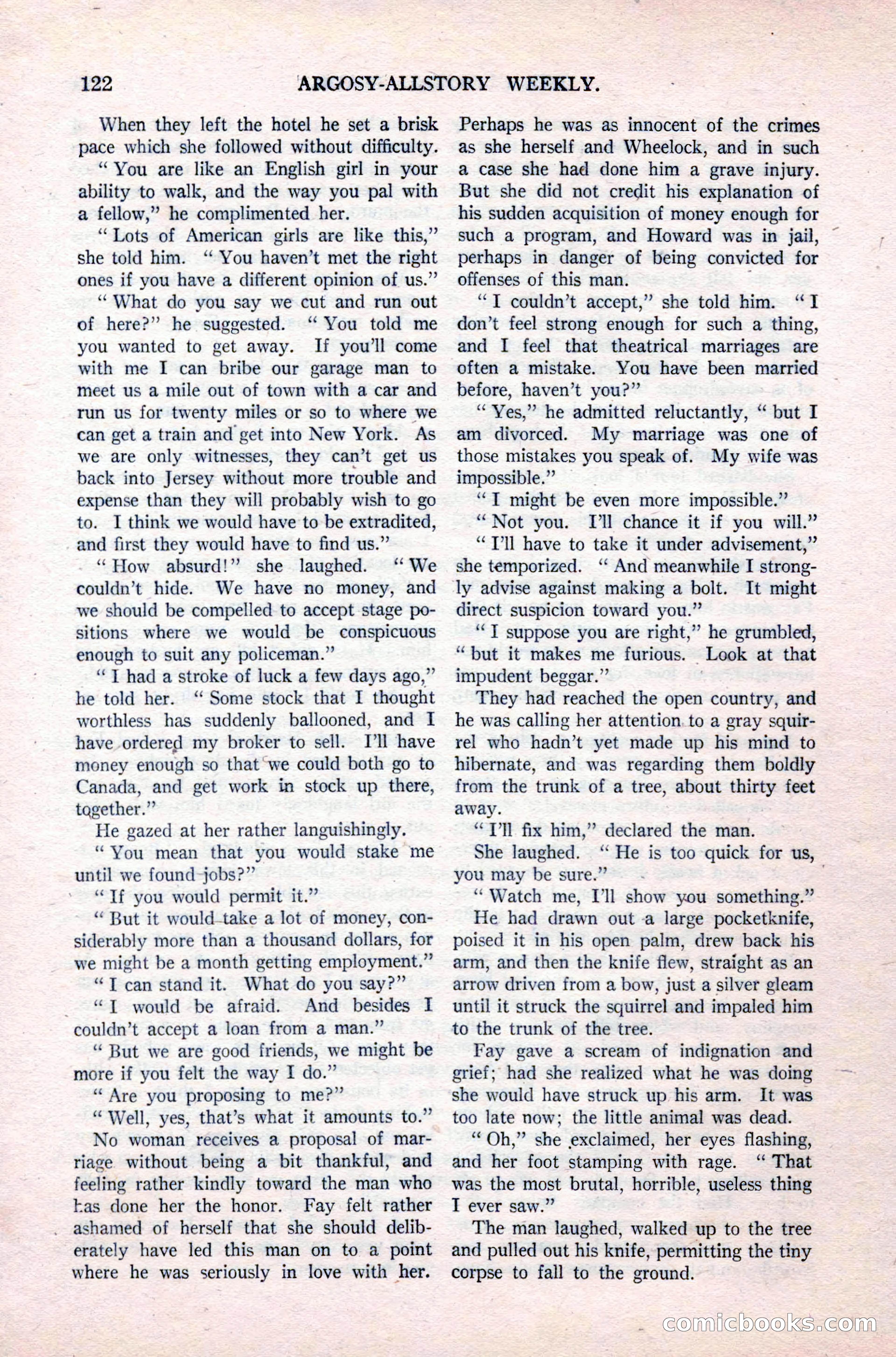 Argosy All-Story Weekly, September 26, 1925 — page 128 of 168