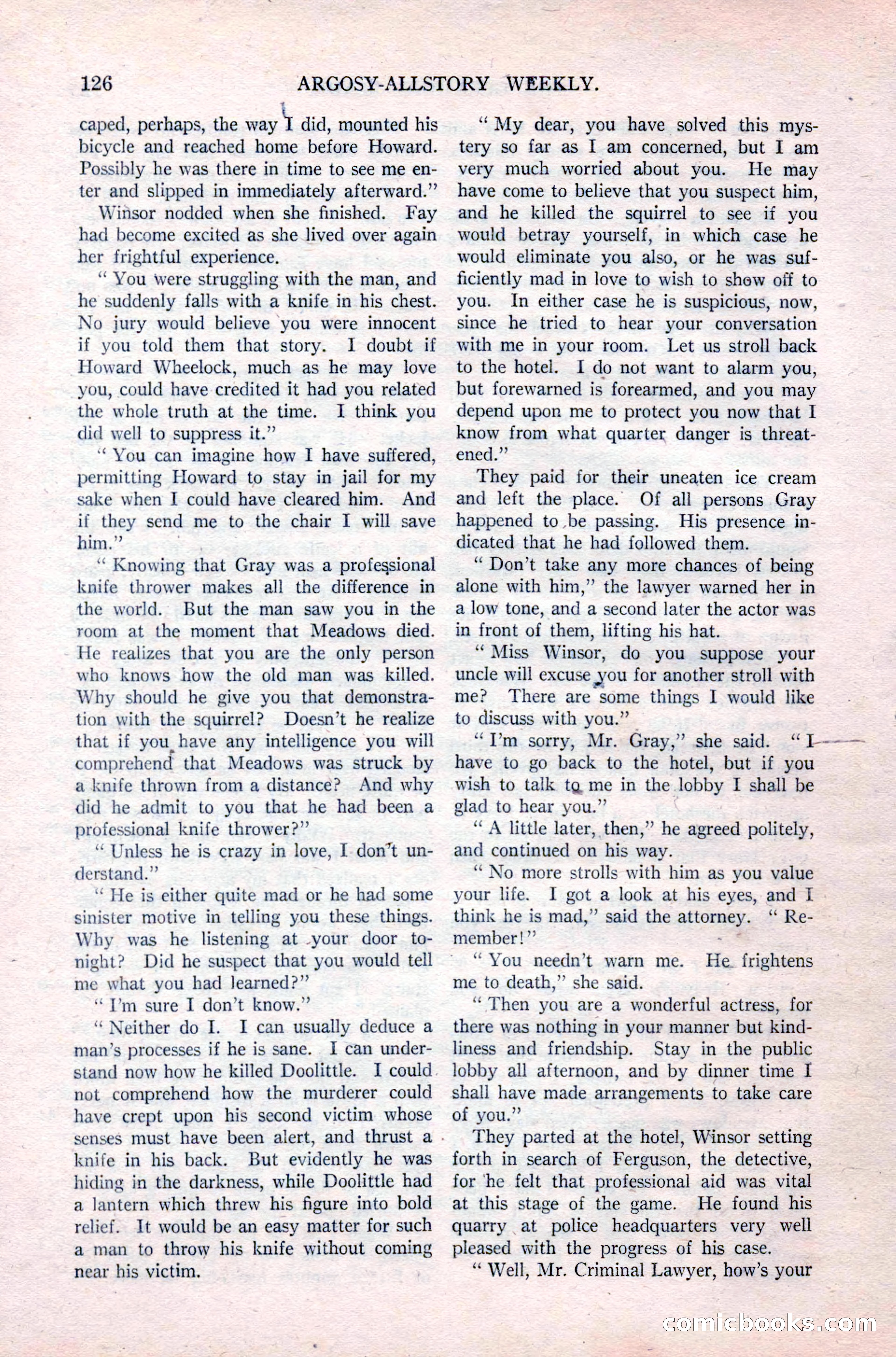 Argosy All-Story Weekly, September 26, 1925 — page 132 of 168