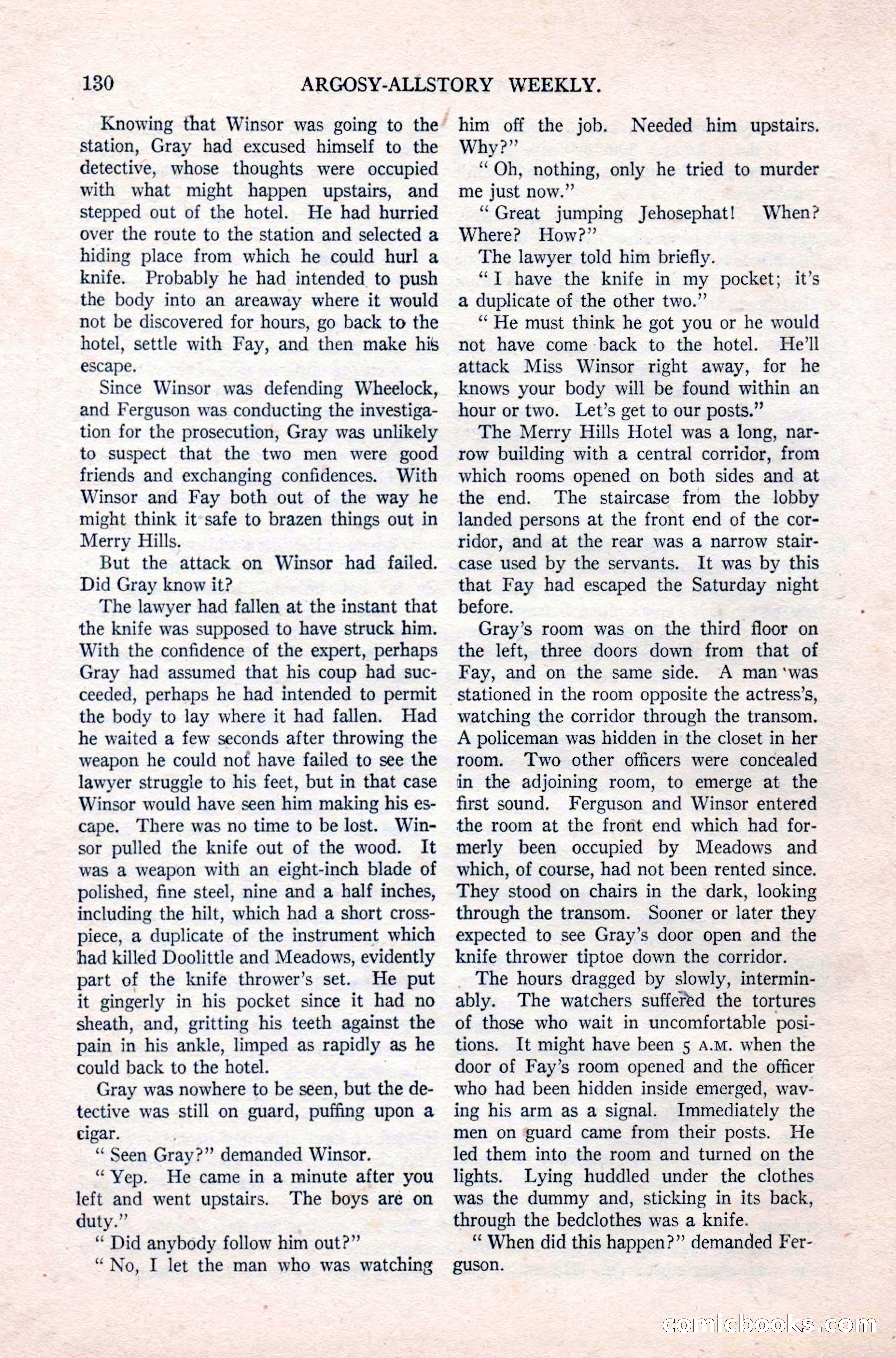 Argosy All-Story Weekly, September 26, 1925 — page 136 of 168