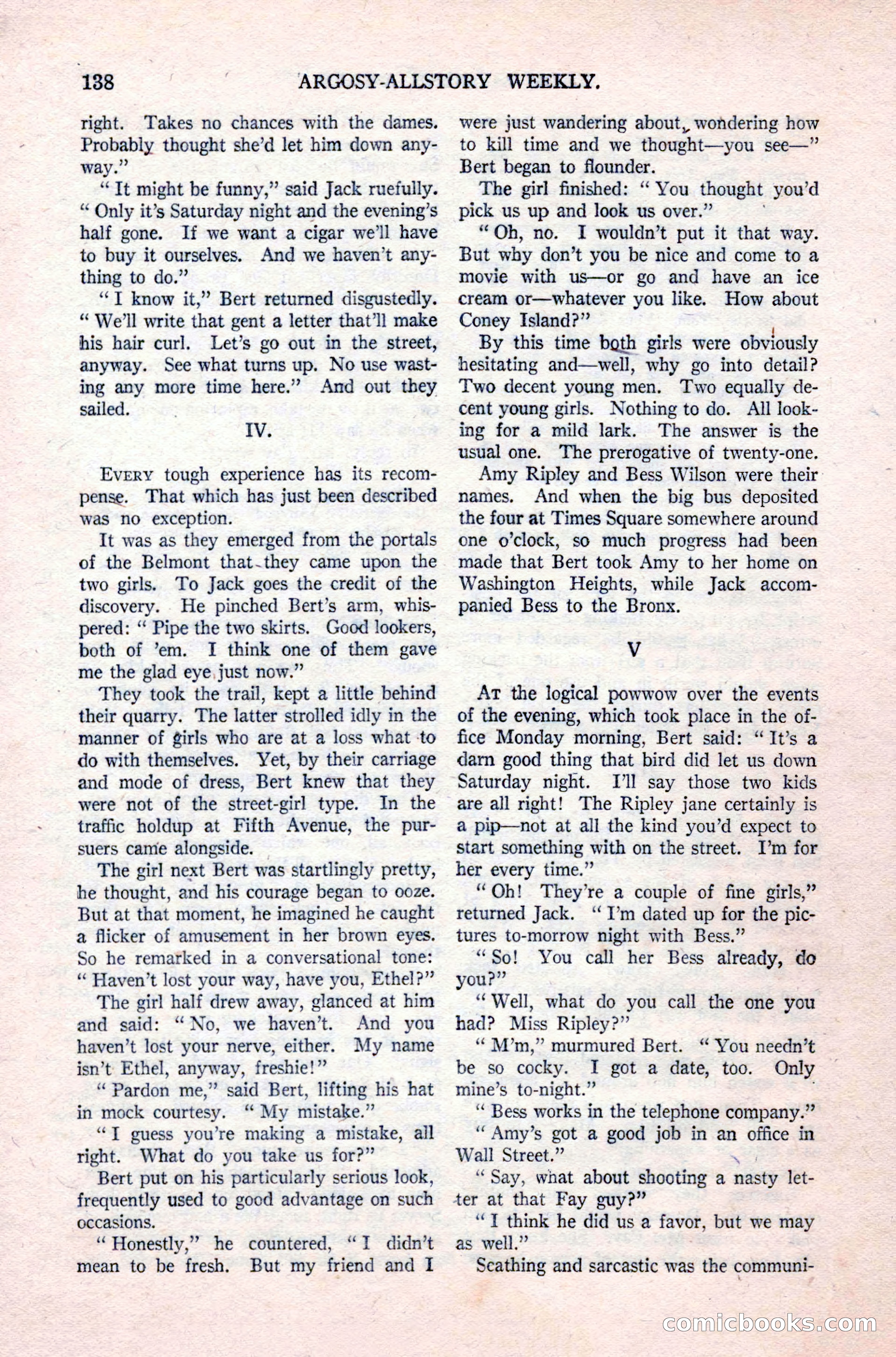 Argosy All-Story Weekly, September 26, 1925 — page 144 of 168