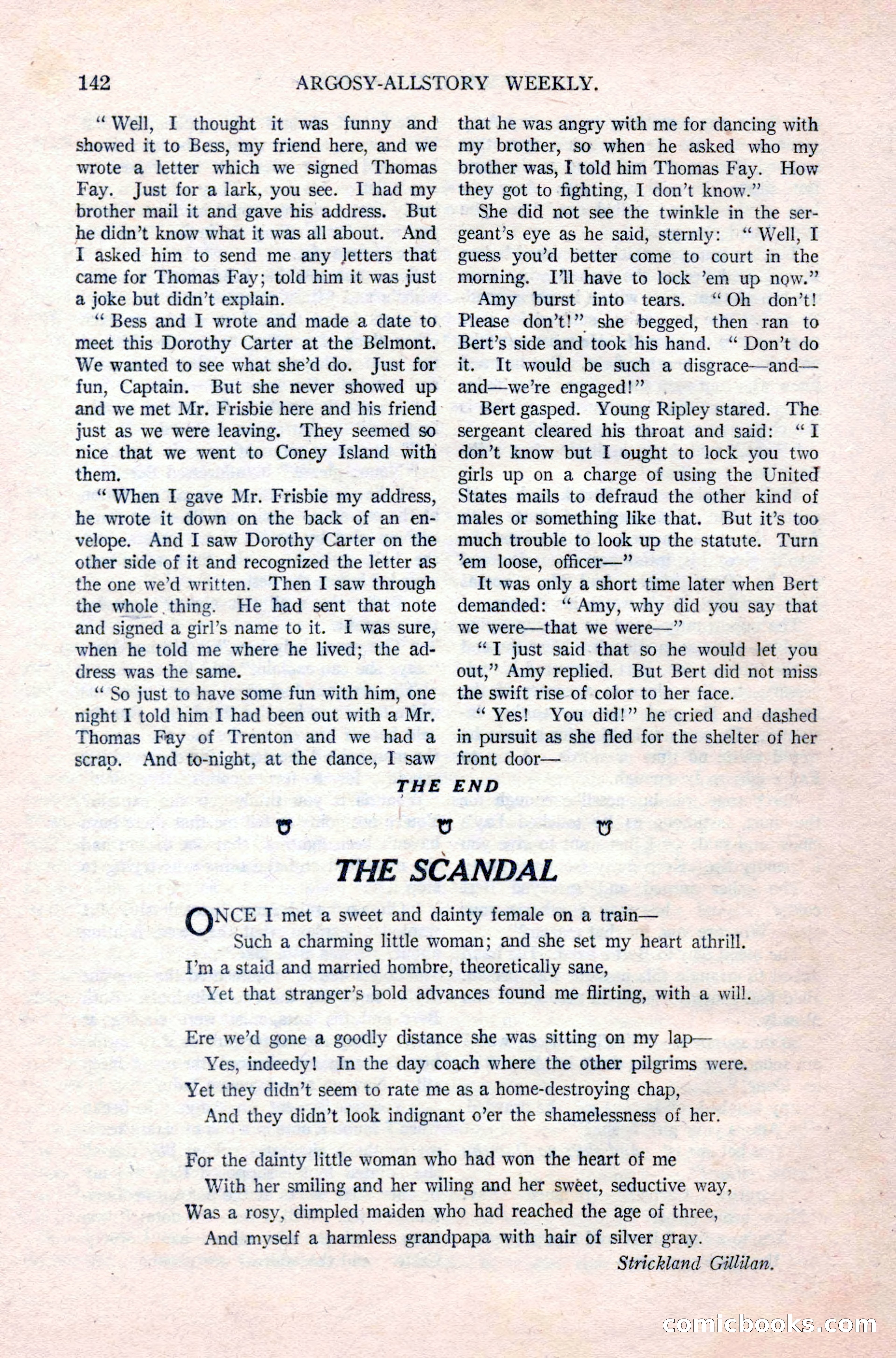 Argosy All-Story Weekly, September 26, 1925 — page 148 of 168