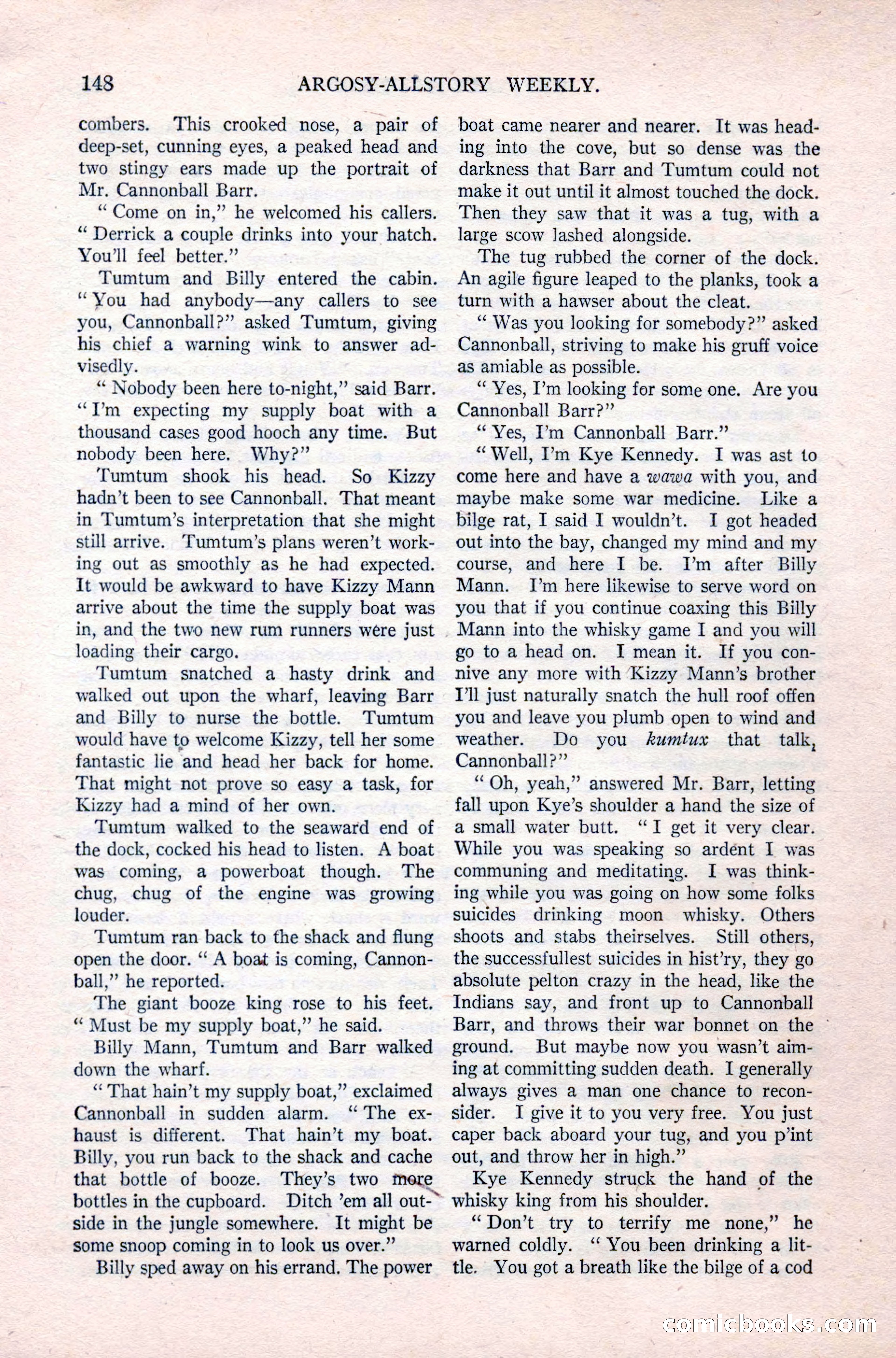 Argosy All-Story Weekly, September 26, 1925 — page 154 of 168
