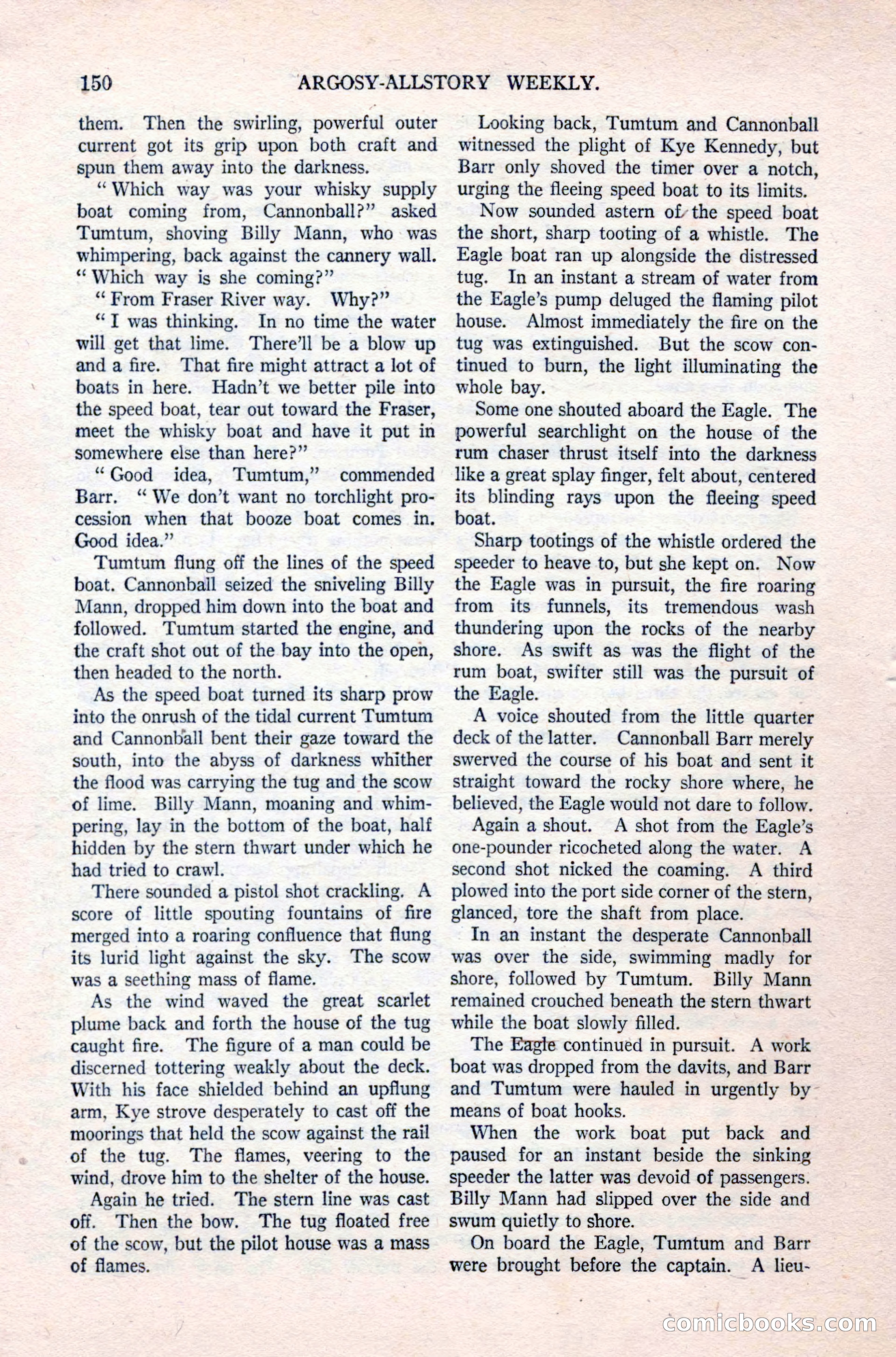 Argosy All-Story Weekly, September 26, 1925 — page 156 of 168