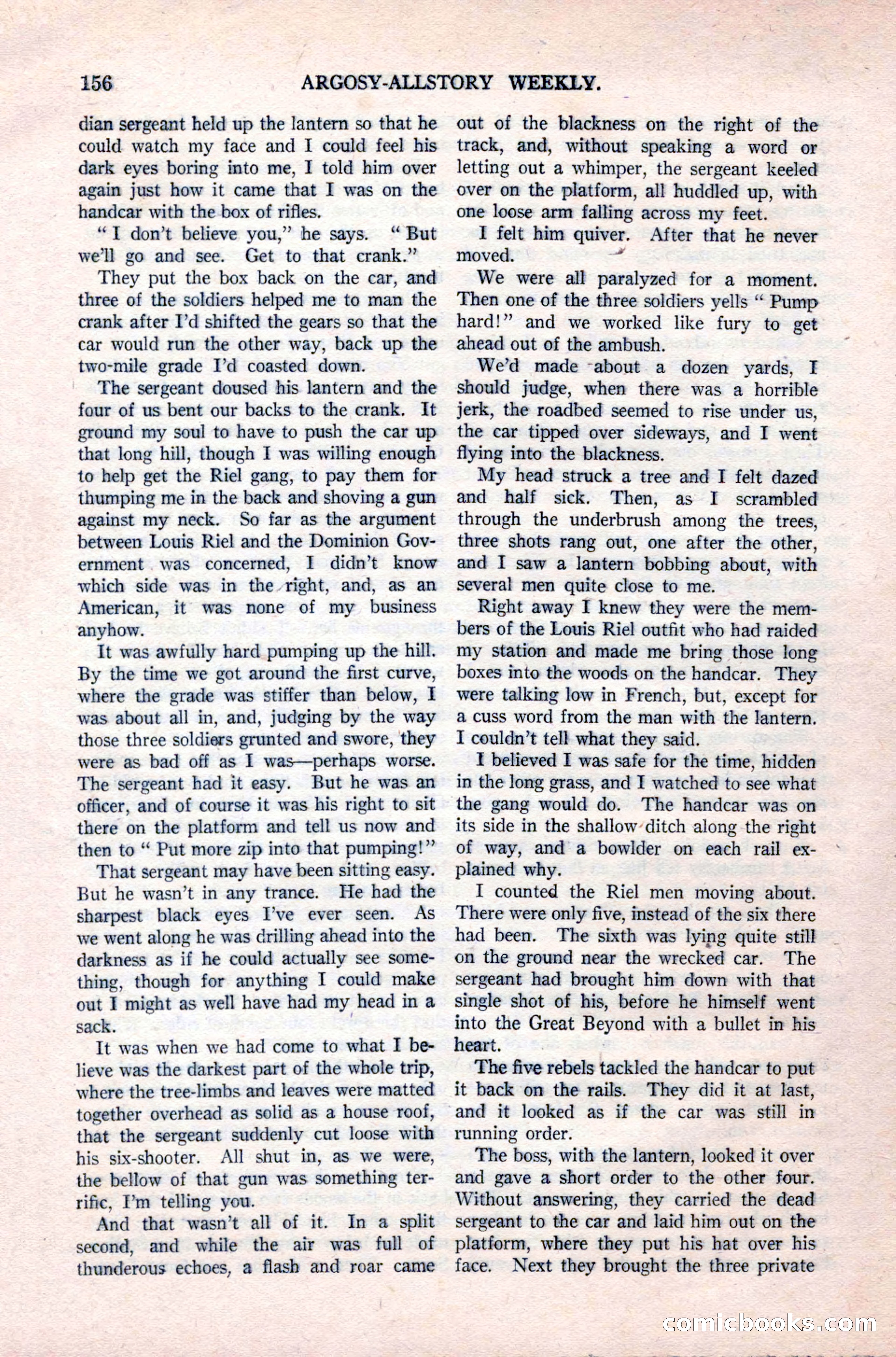 Argosy All-Story Weekly, September 26, 1925 — page 162 of 168