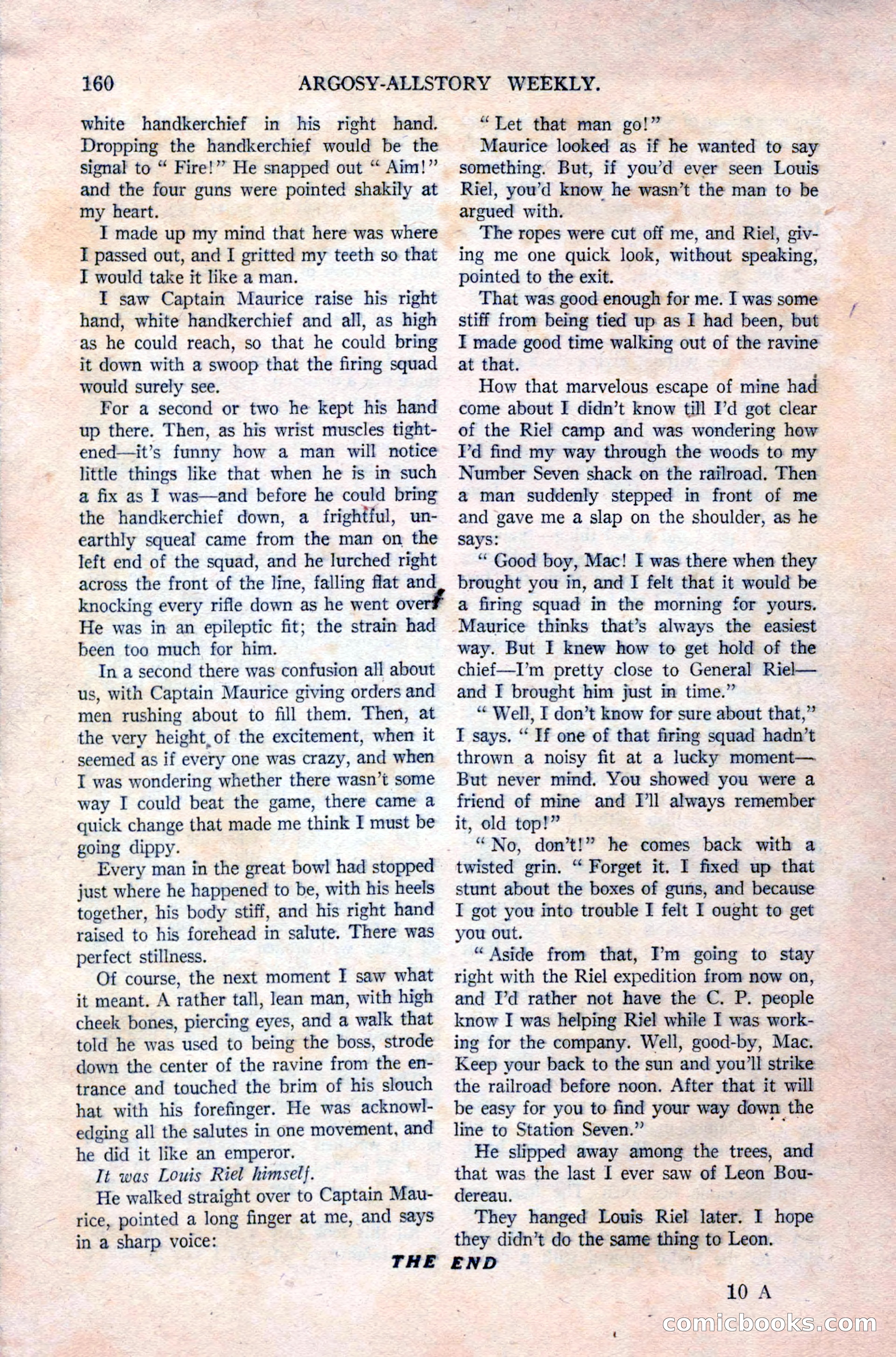 Argosy All-Story Weekly, September 26, 1925 — page 166 of 168