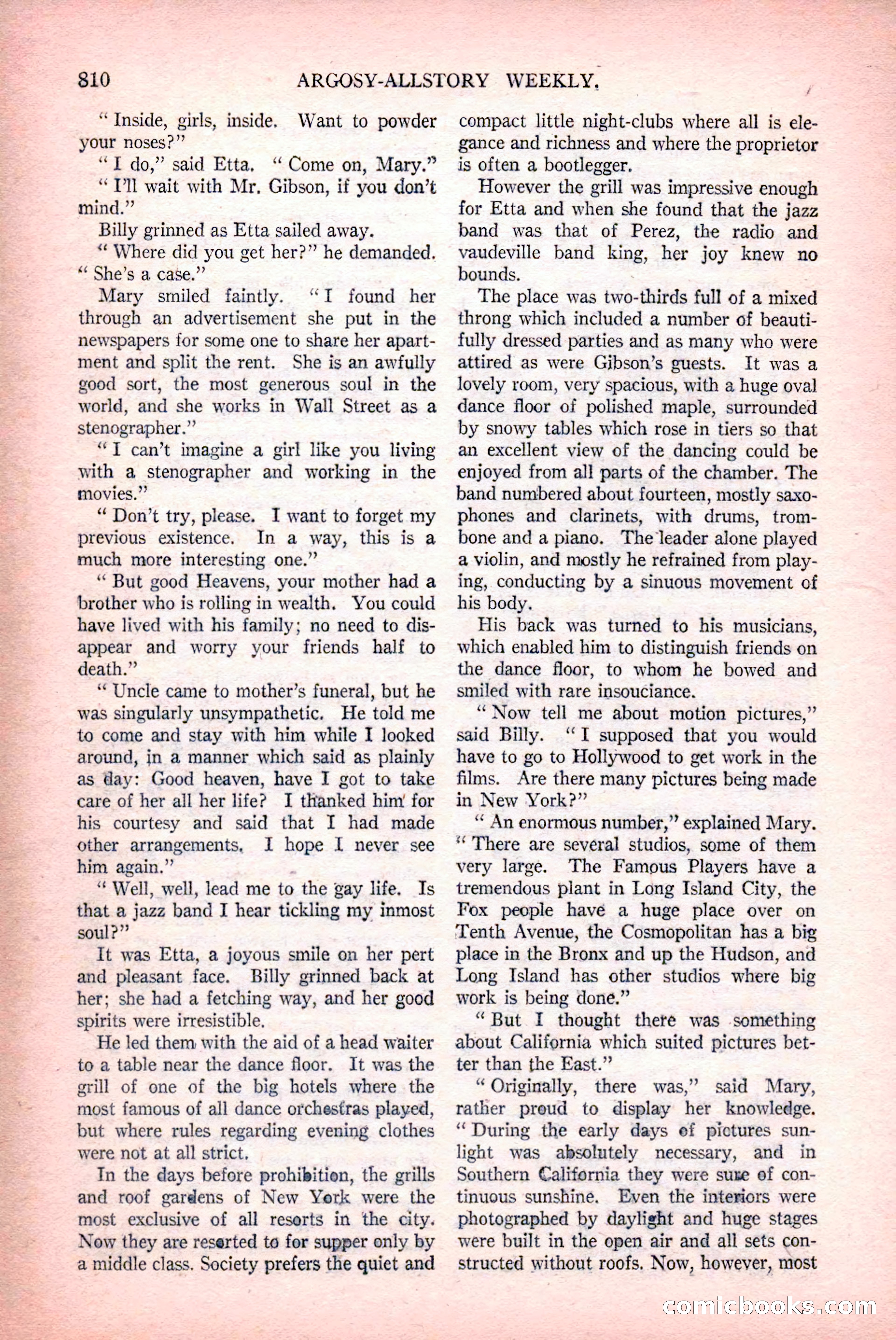 Argosy All-Story Weekly, December 12, 1925 — page 20 of 172