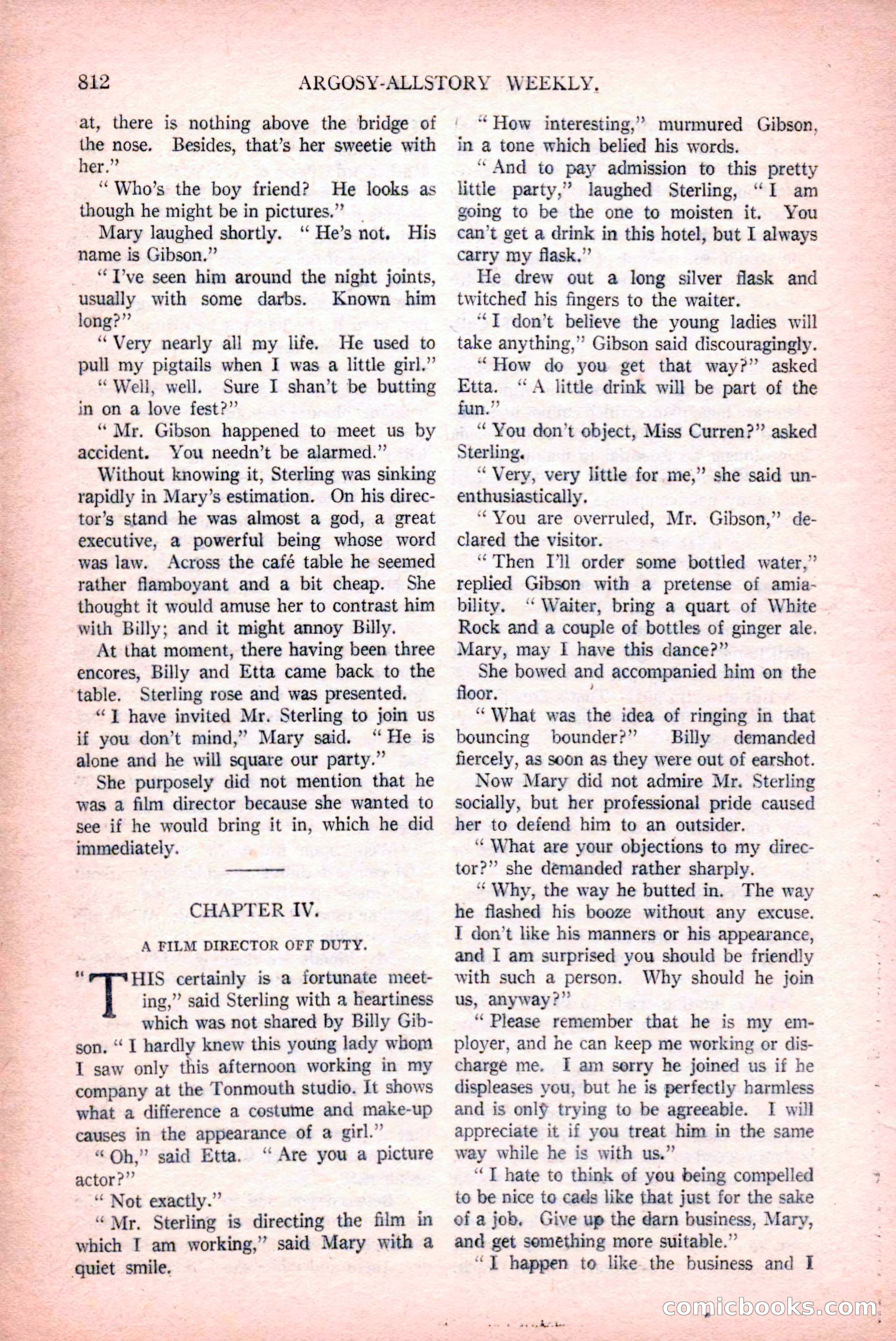 Argosy All-Story Weekly, December 12, 1925 — page 22 of 172
