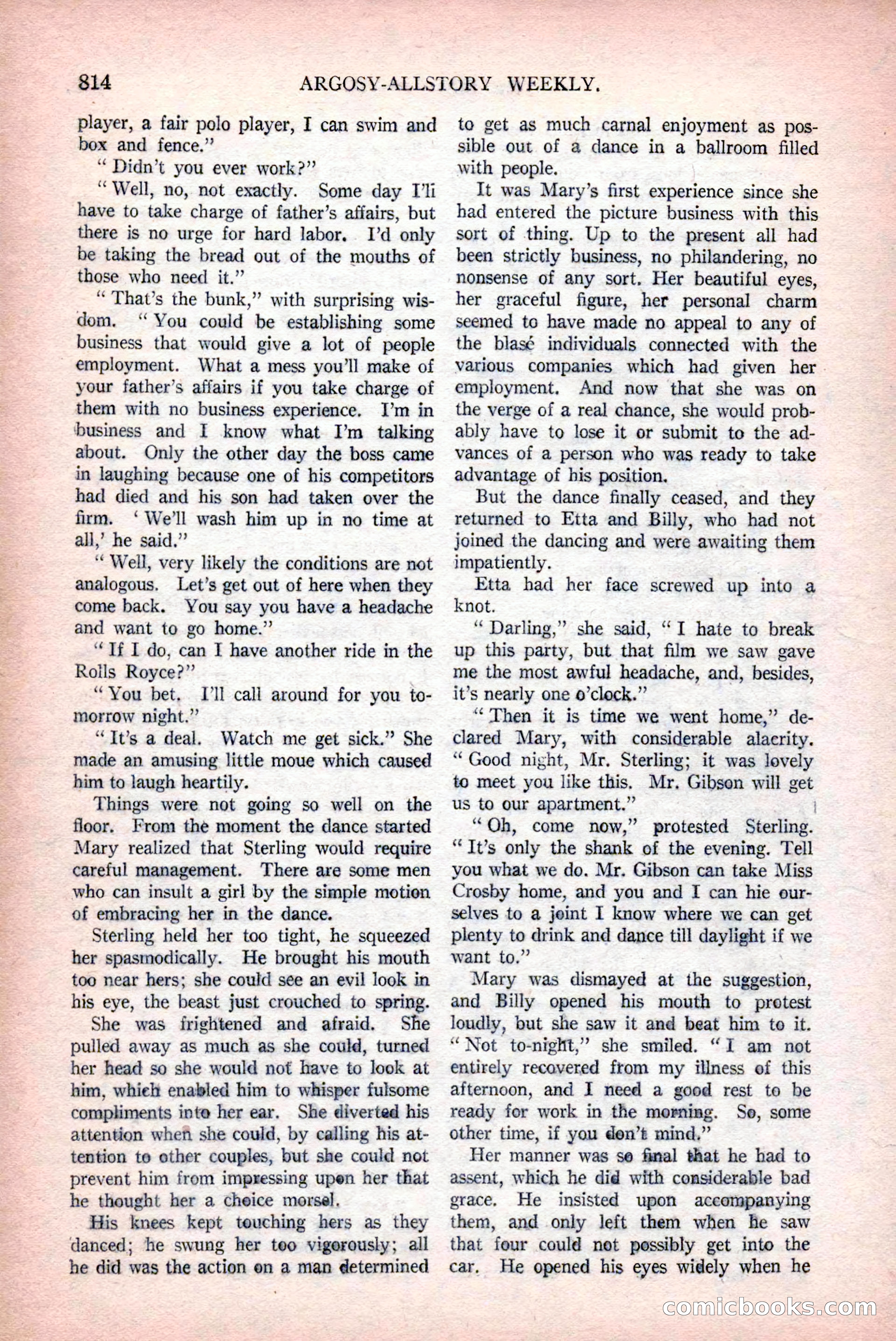 Argosy All-Story Weekly, December 12, 1925 — page 24 of 172