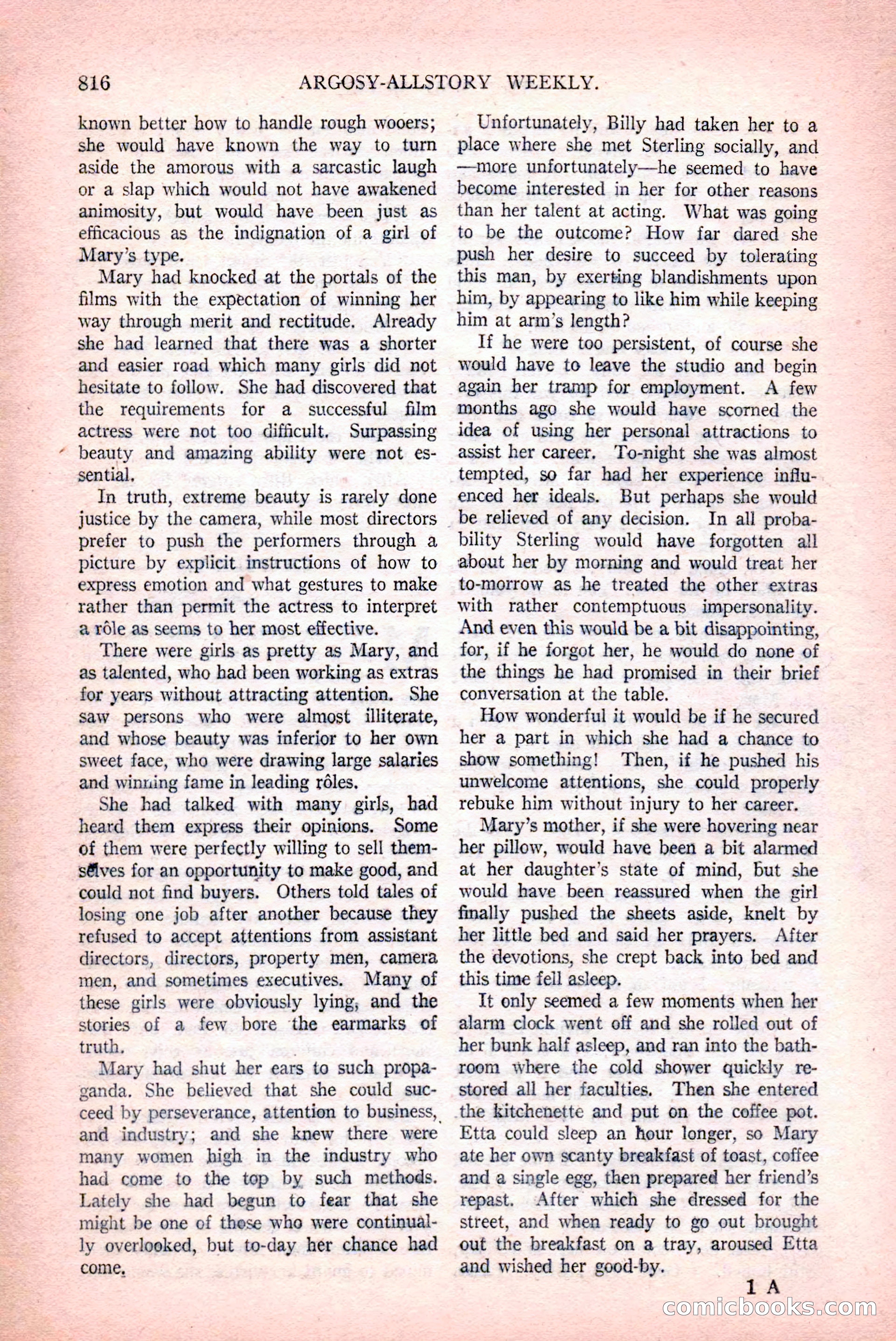 Argosy All-Story Weekly, December 12, 1925 — page 26 of 172