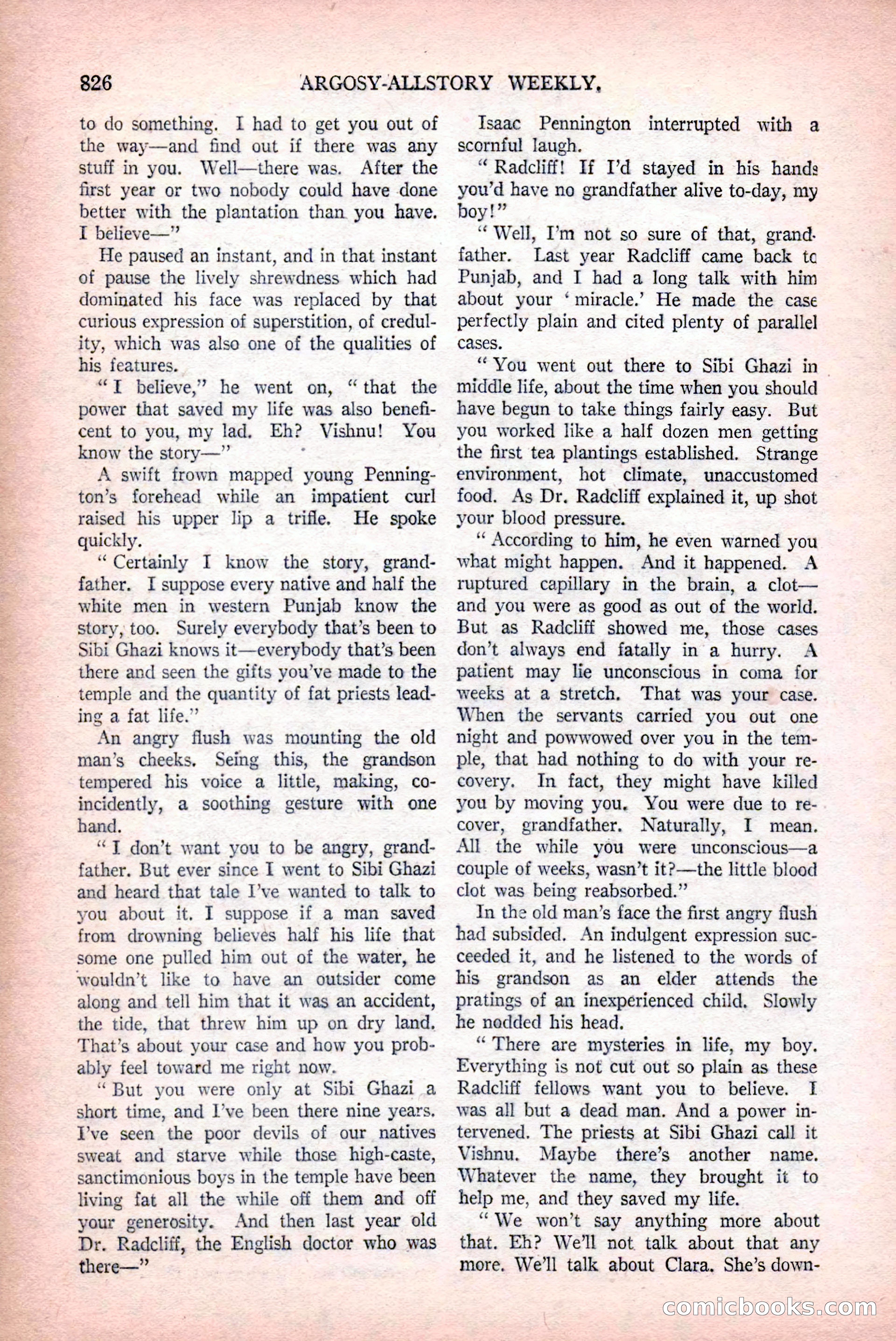 Argosy All-Story Weekly, December 12, 1925 — page 36 of 172