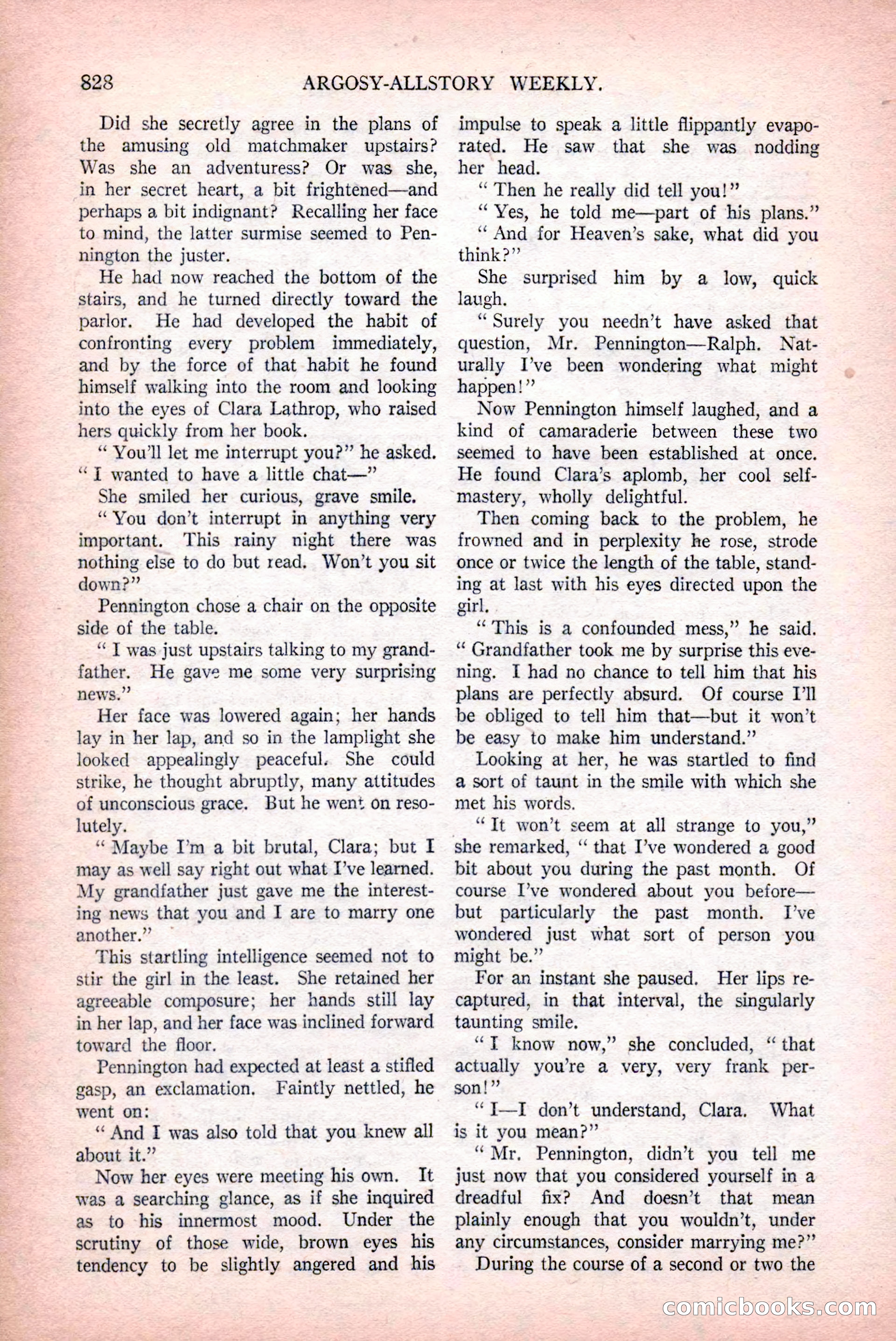 Argosy All-Story Weekly, December 12, 1925 — page 38 of 172