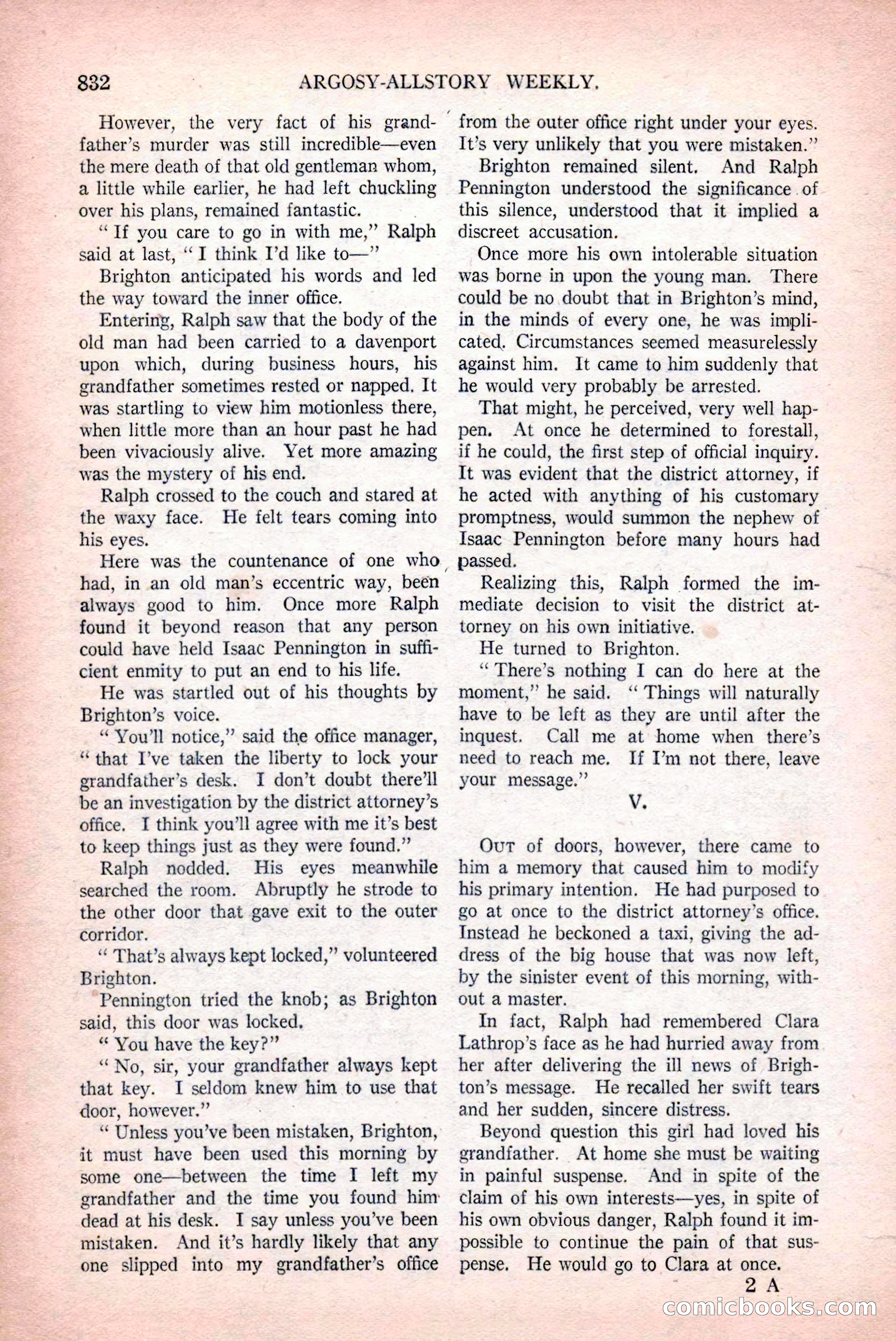 Argosy All-Story Weekly, December 12, 1925 — page 42 of 172