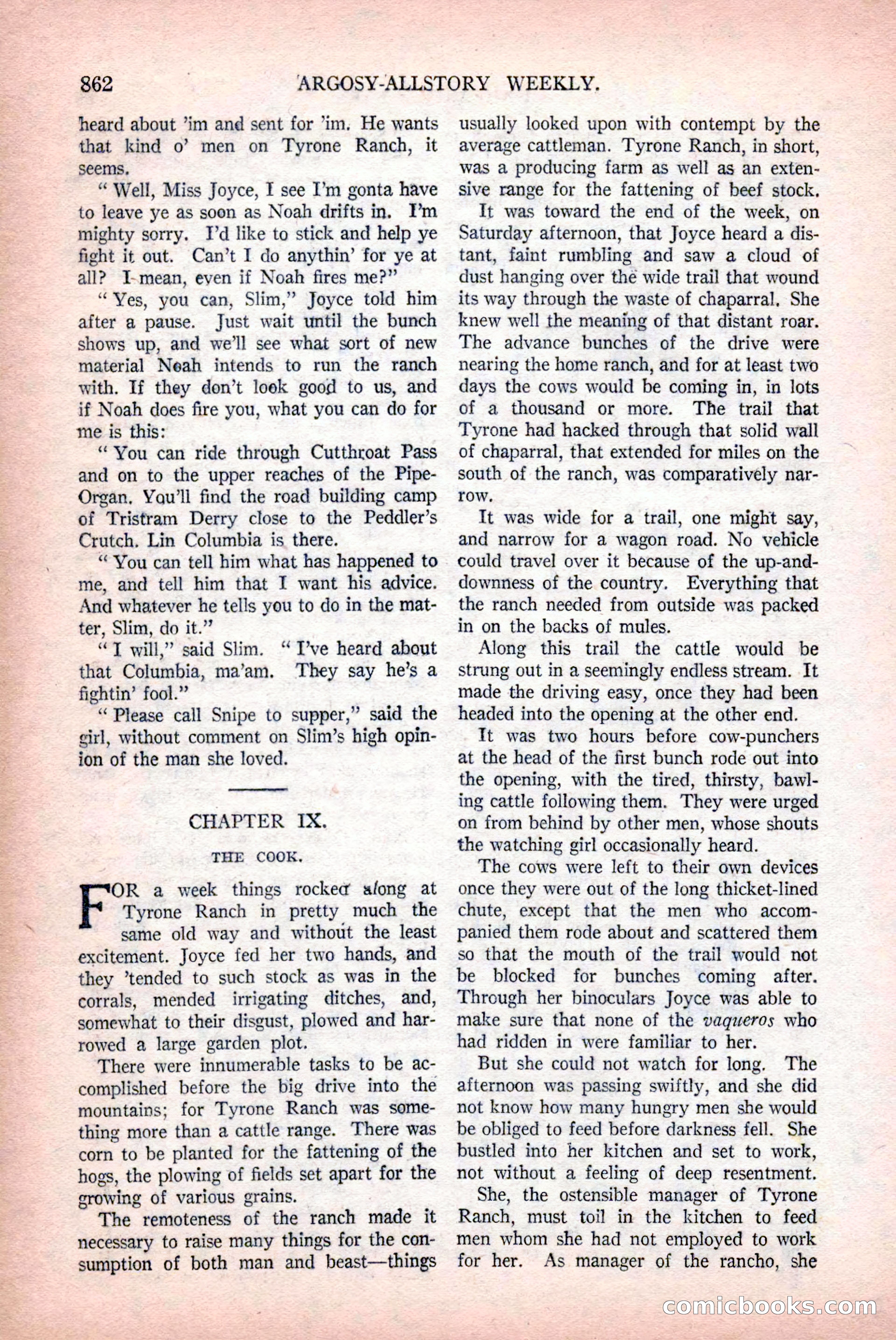 Argosy All-Story Weekly, December 12, 1925 — page 72 of 172