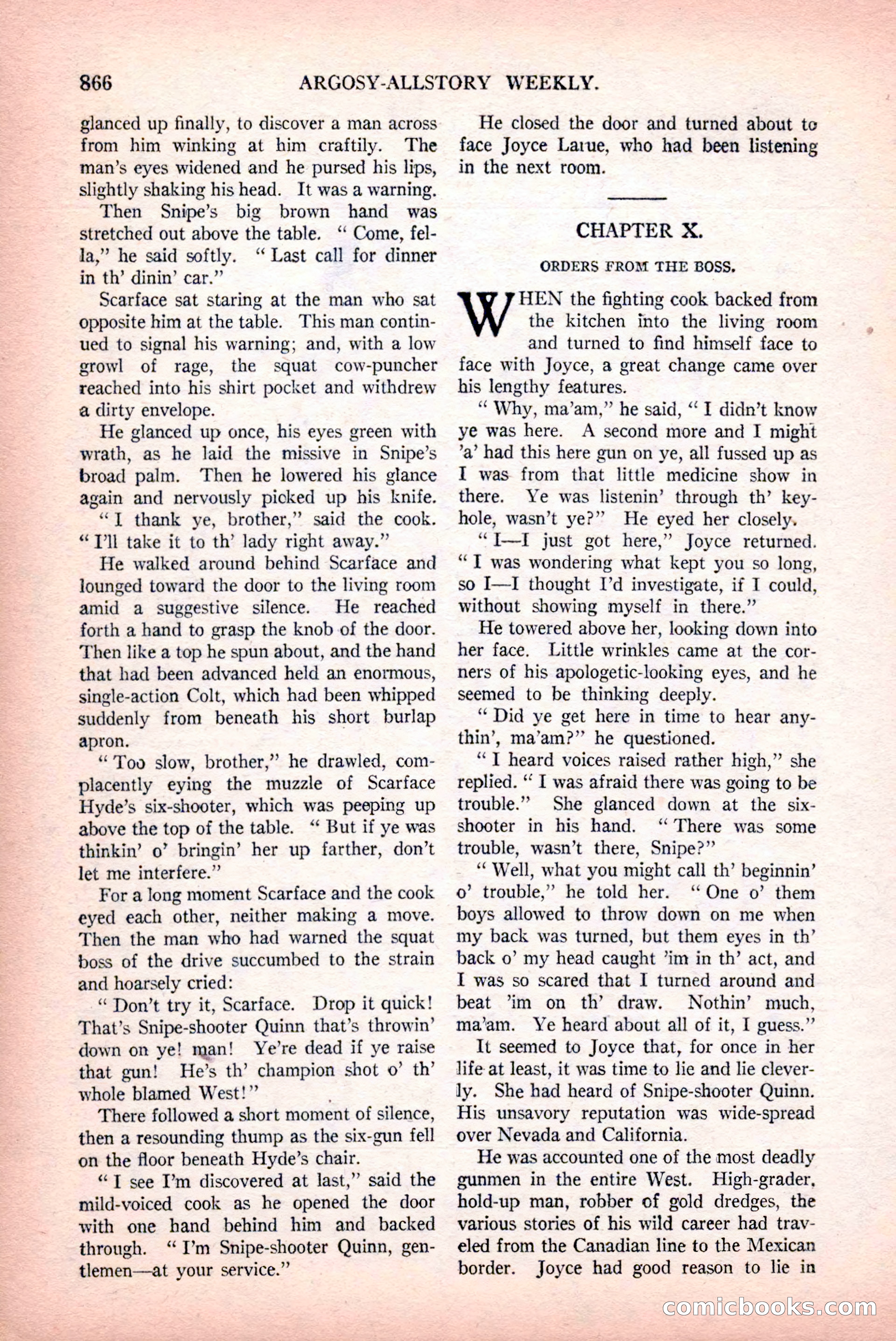 Argosy All-Story Weekly, December 12, 1925 — page 76 of 172