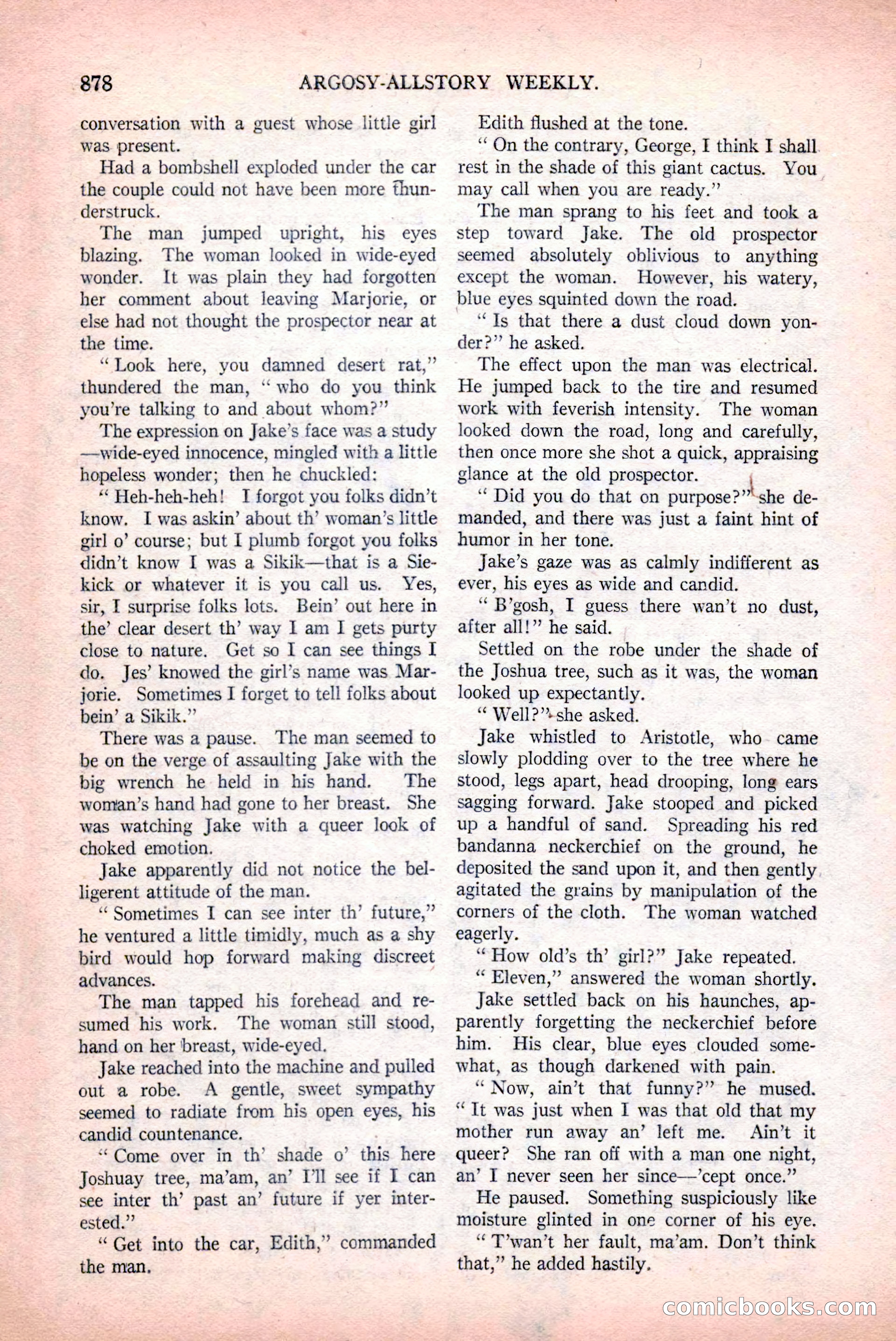 Argosy All-Story Weekly, December 12, 1925 — page 88 of 172