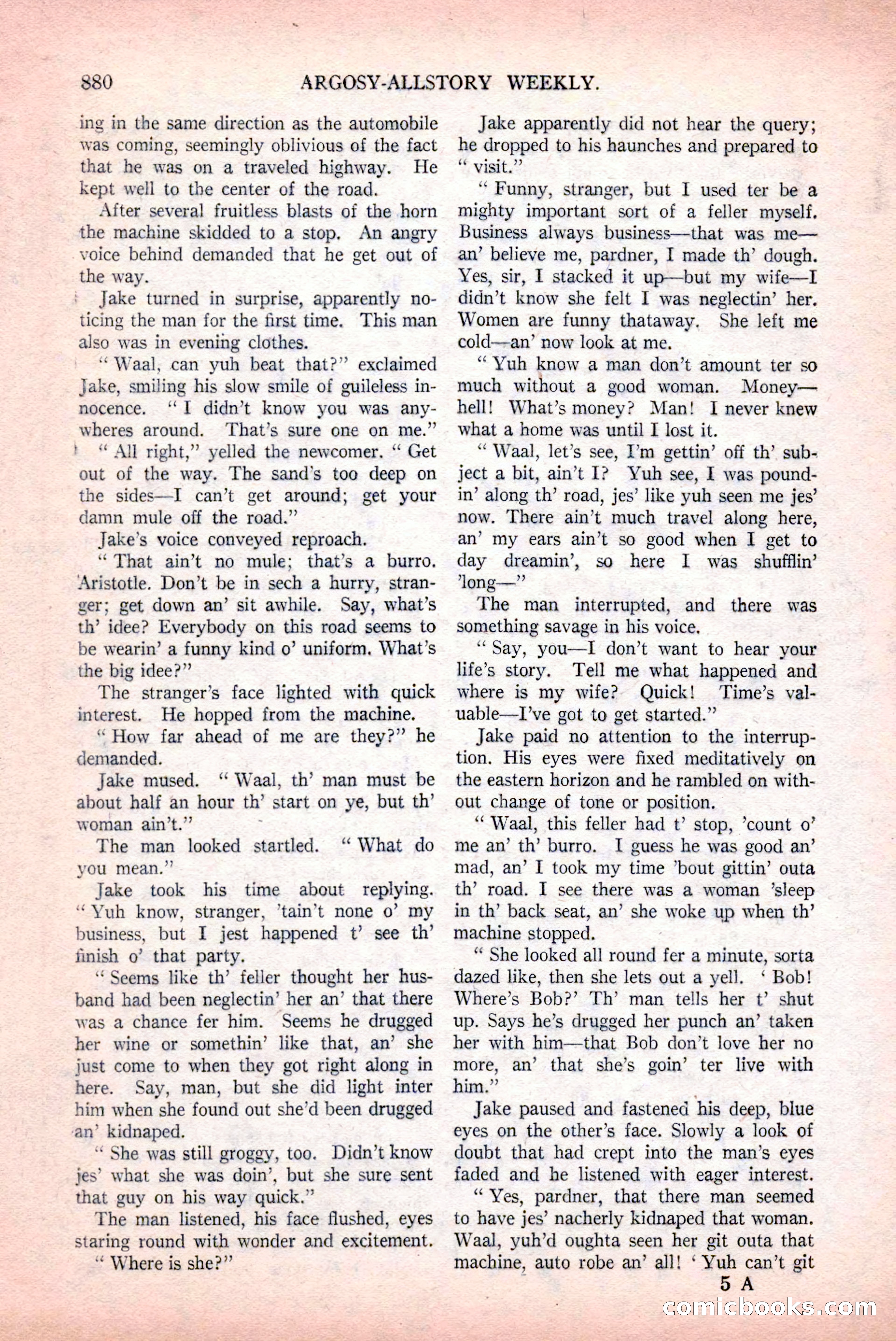 Argosy All-Story Weekly, December 12, 1925 — page 90 of 172