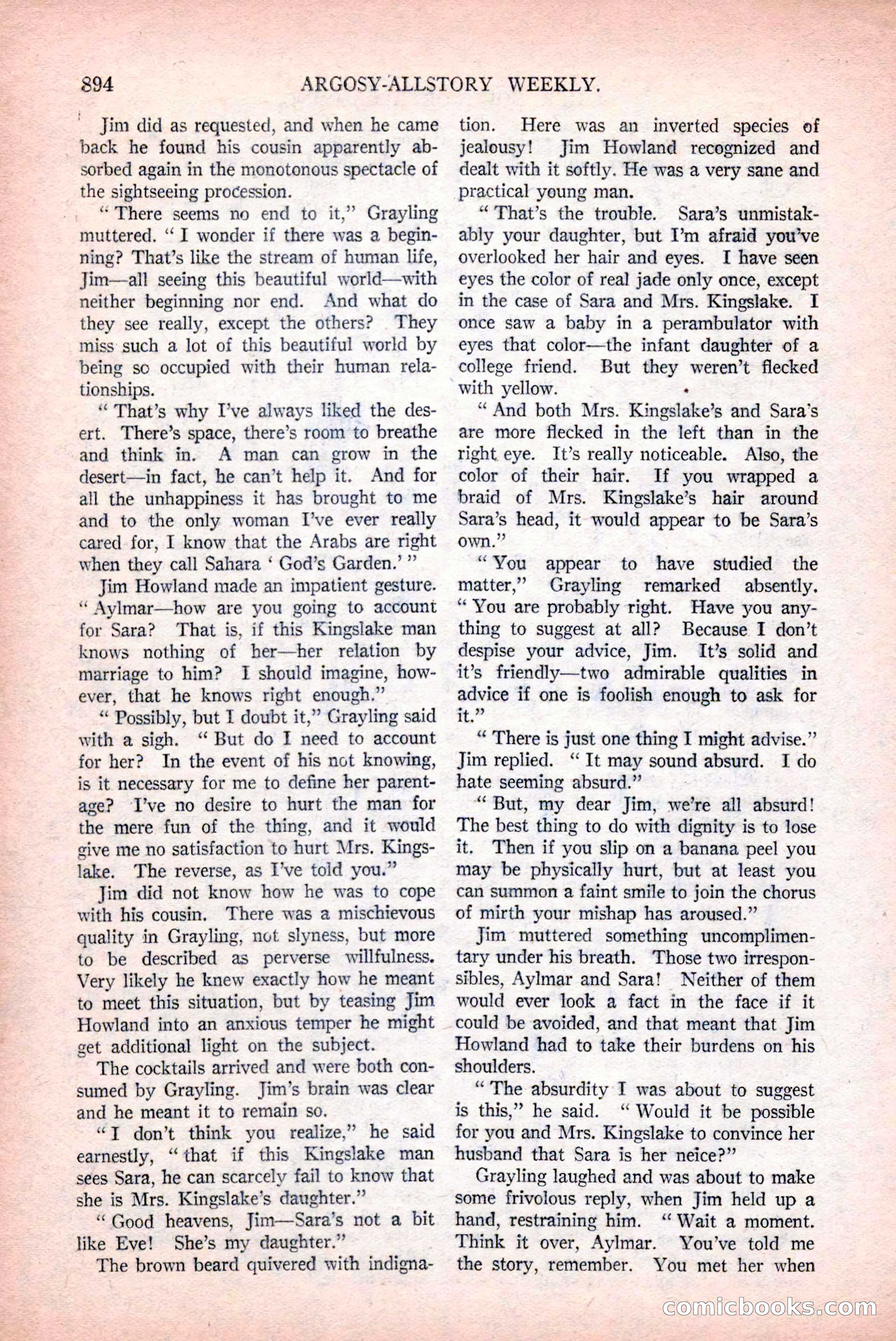 Argosy All-Story Weekly, December 12, 1925 — page 104 of 172