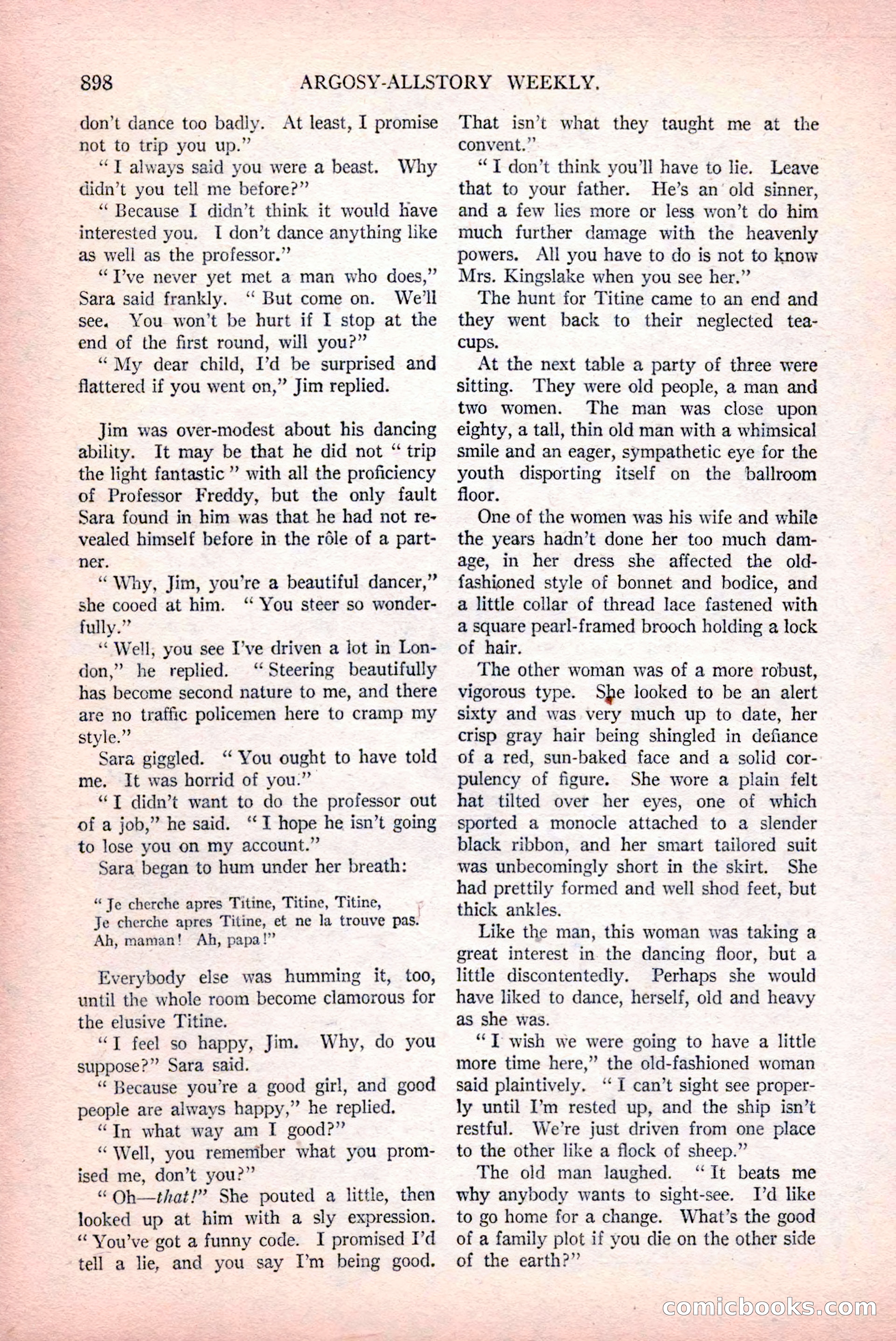 Argosy All-Story Weekly, December 12, 1925 — page 108 of 172