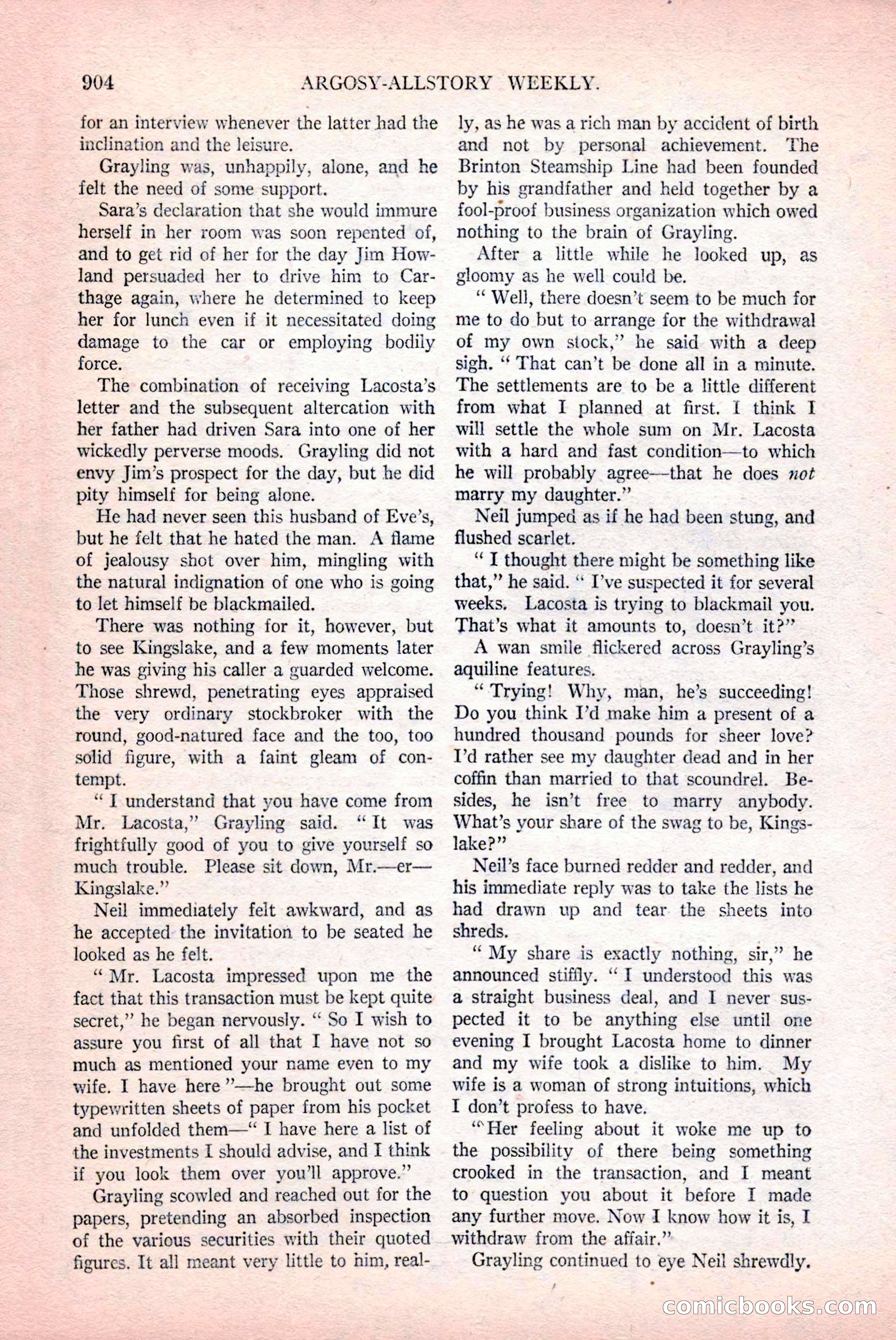 Argosy All-Story Weekly, December 12, 1925 — page 114 of 172
