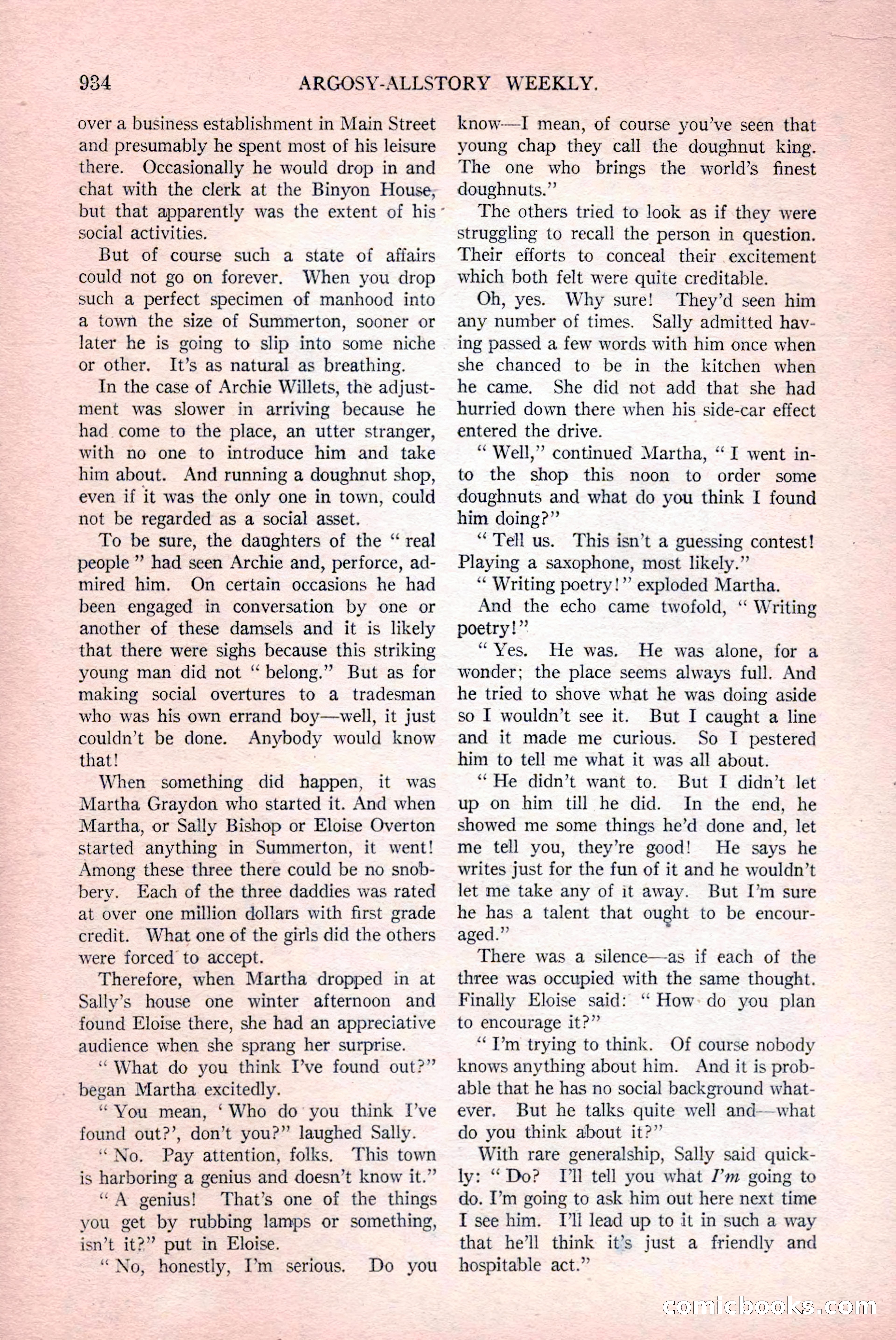 Argosy All-Story Weekly, December 12, 1925 — page 144 of 172