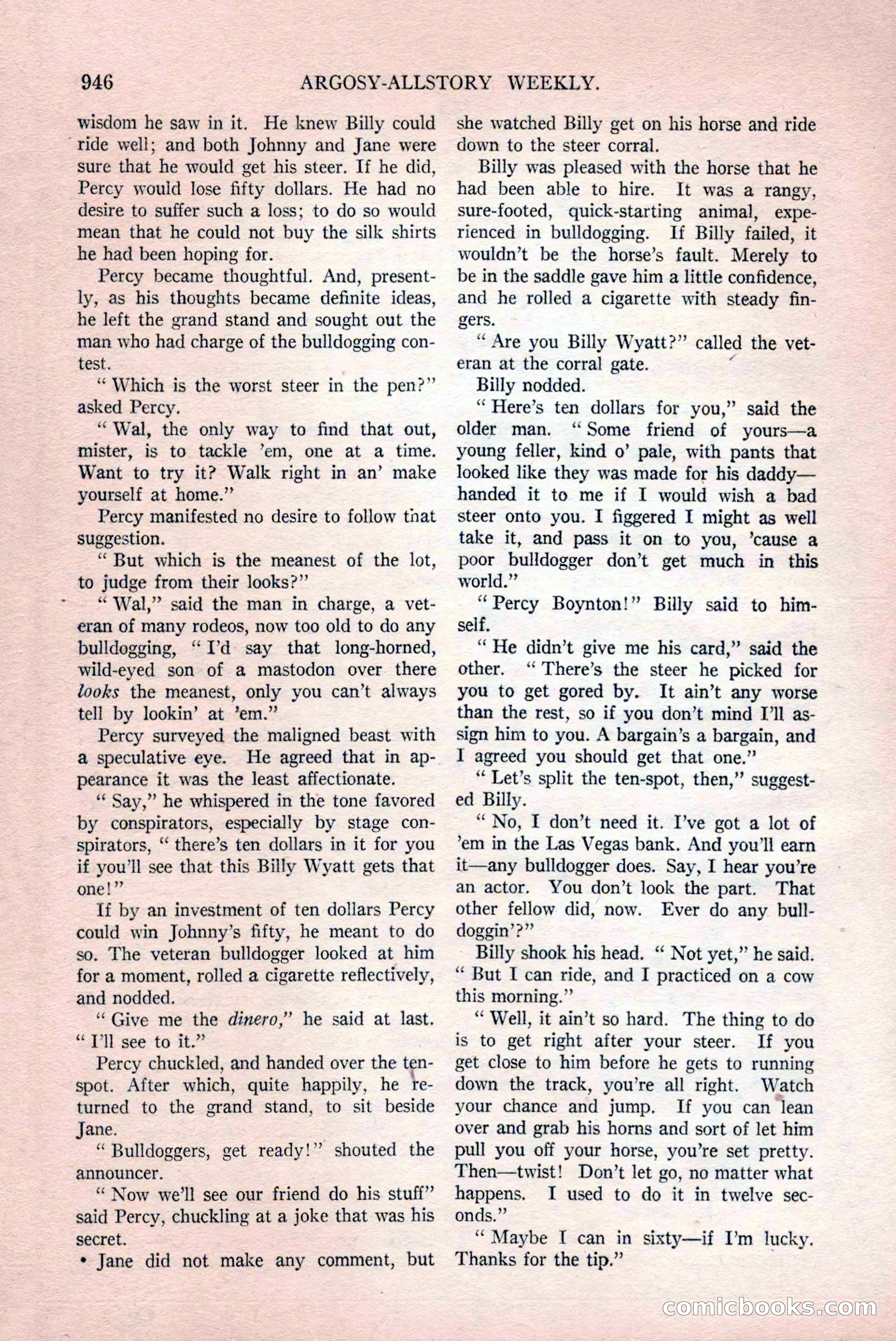Argosy All-Story Weekly, December 12, 1925 — page 156 of 172