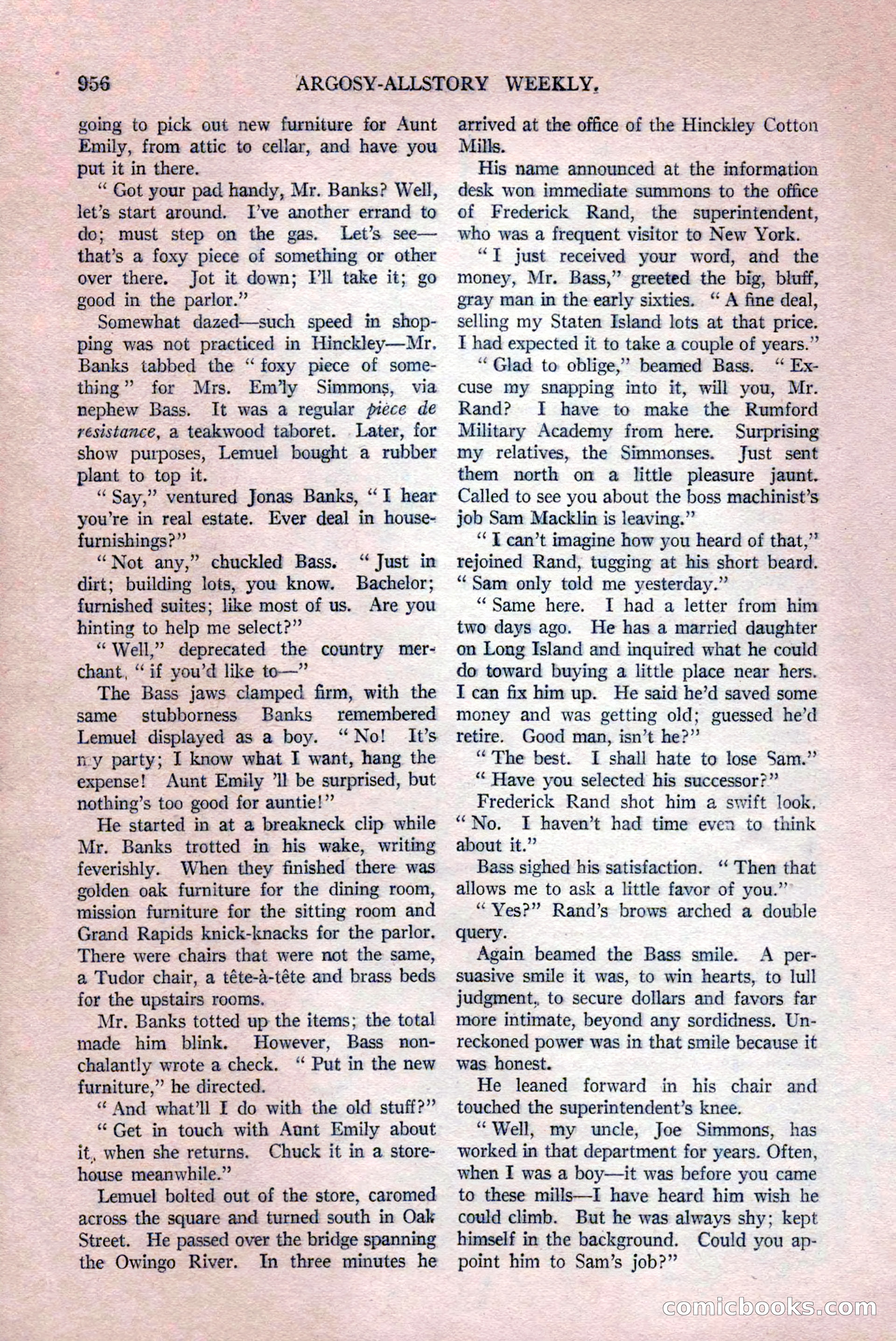 Argosy All-Story Weekly, December 12, 1925 — page 166 of 172