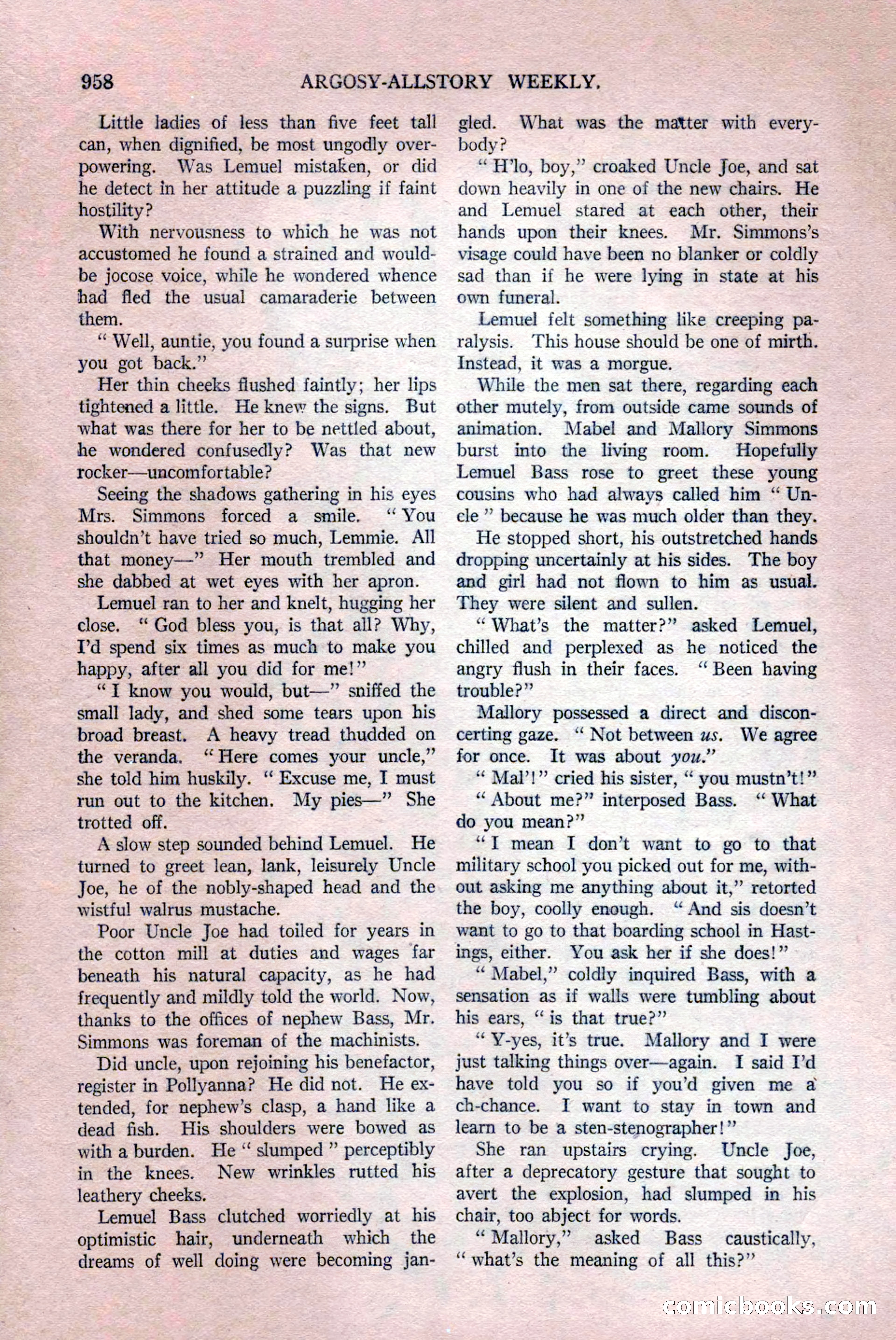 Argosy All-Story Weekly, December 12, 1925 — page 168 of 172
