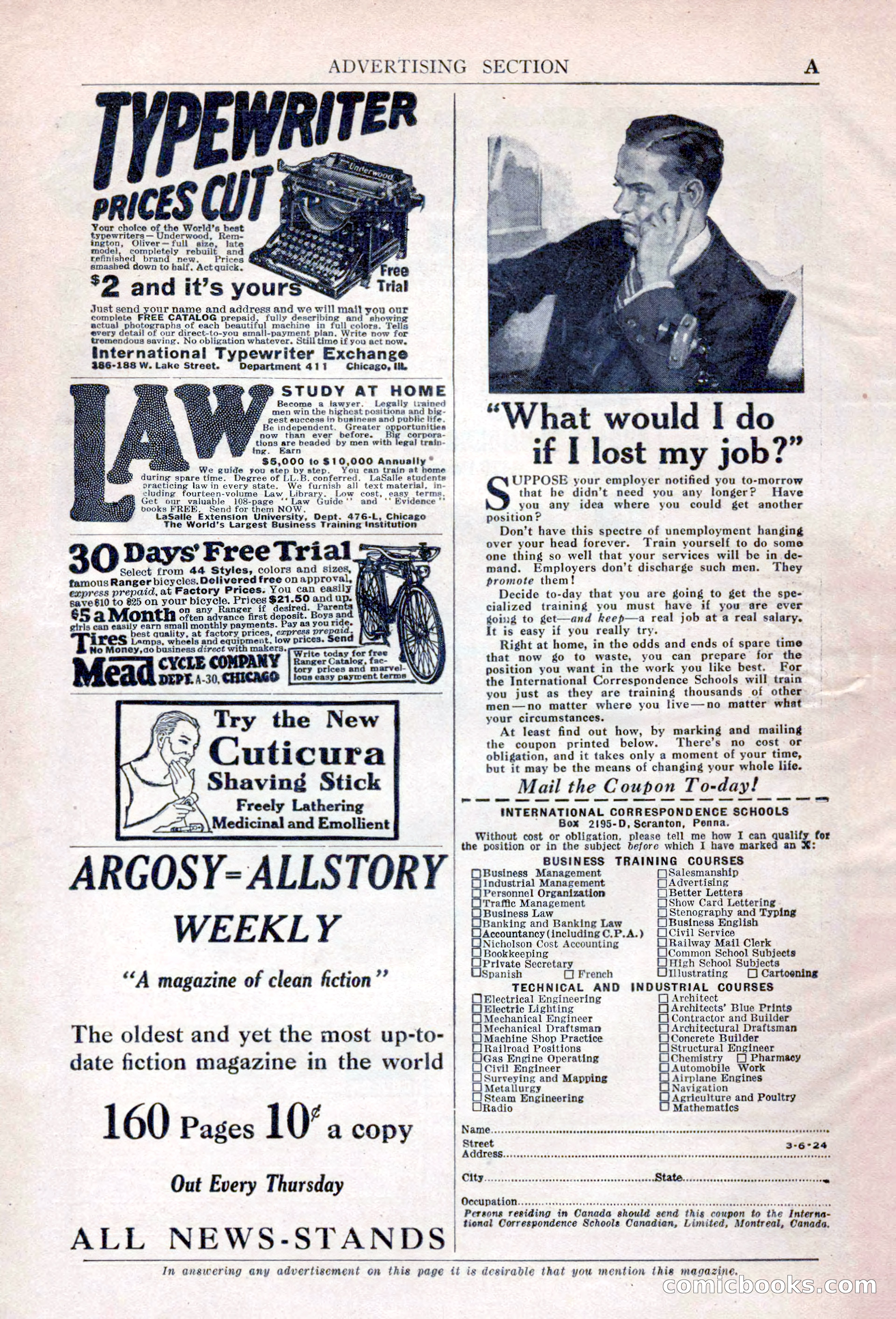 Argosy All-Story Weekly, April 17, 1926 — page 6 of 168