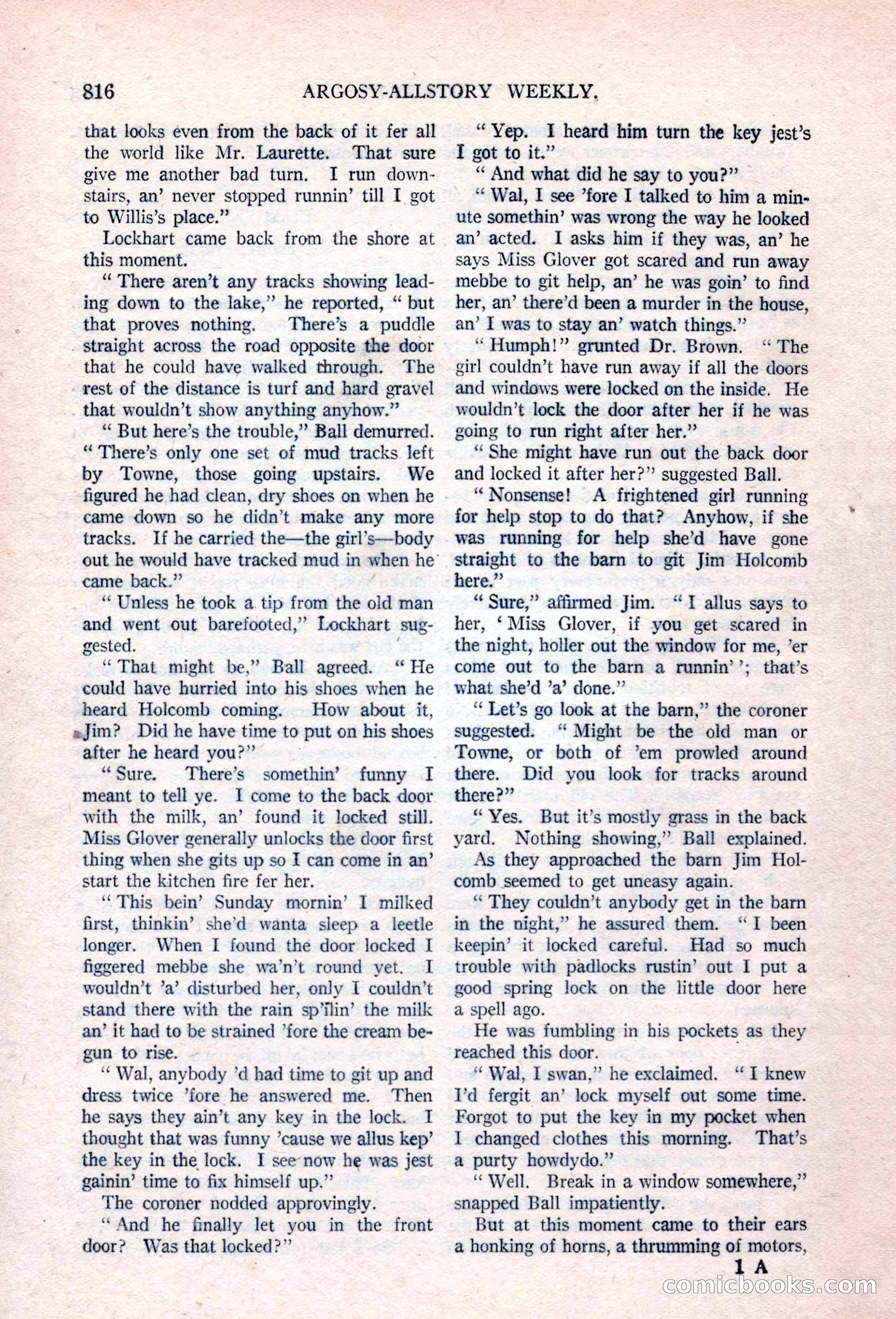 Argosy All-Story Weekly, April 17, 1926 — page 22 of 168
