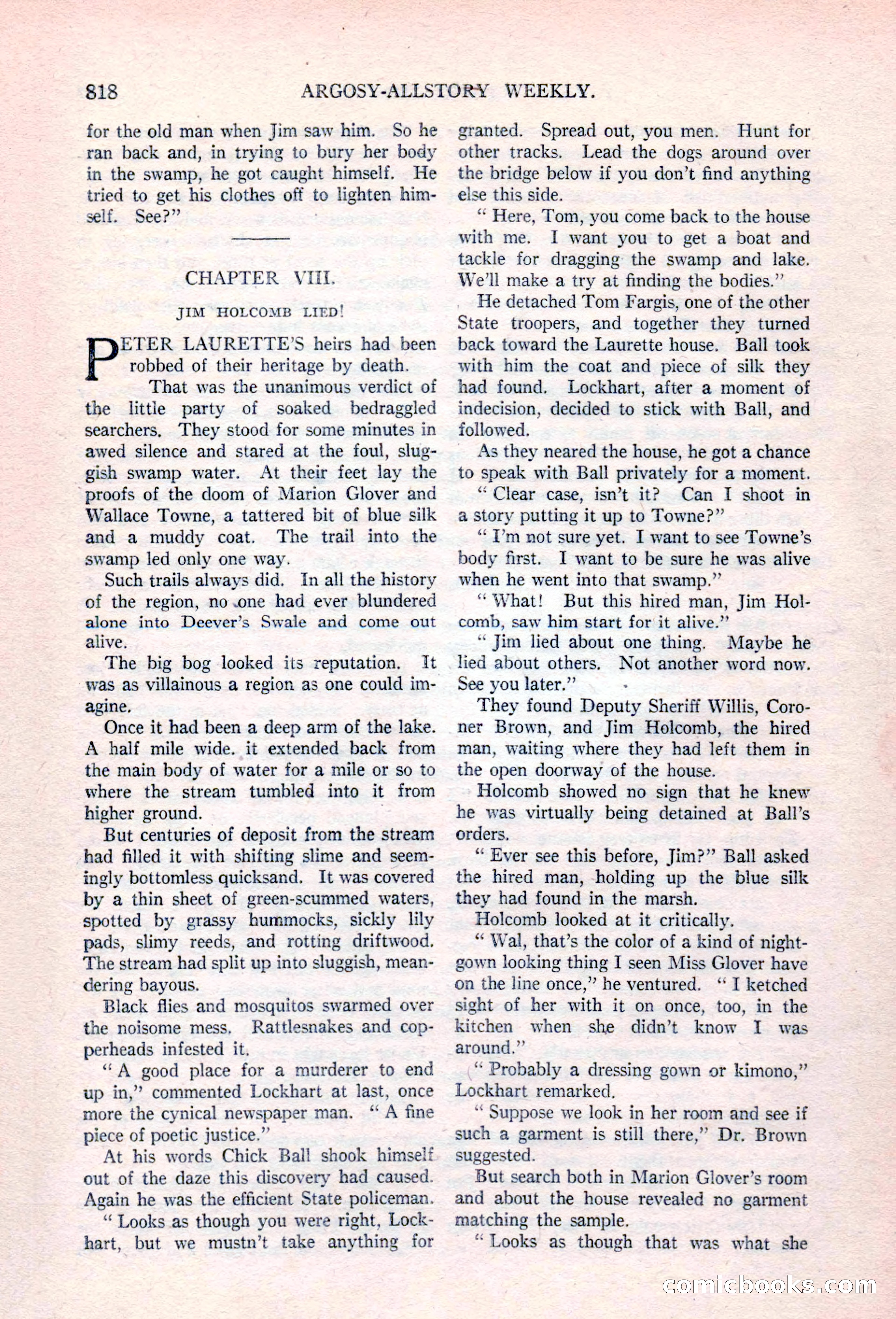 Argosy All-Story Weekly, April 17, 1926 — page 24 of 168