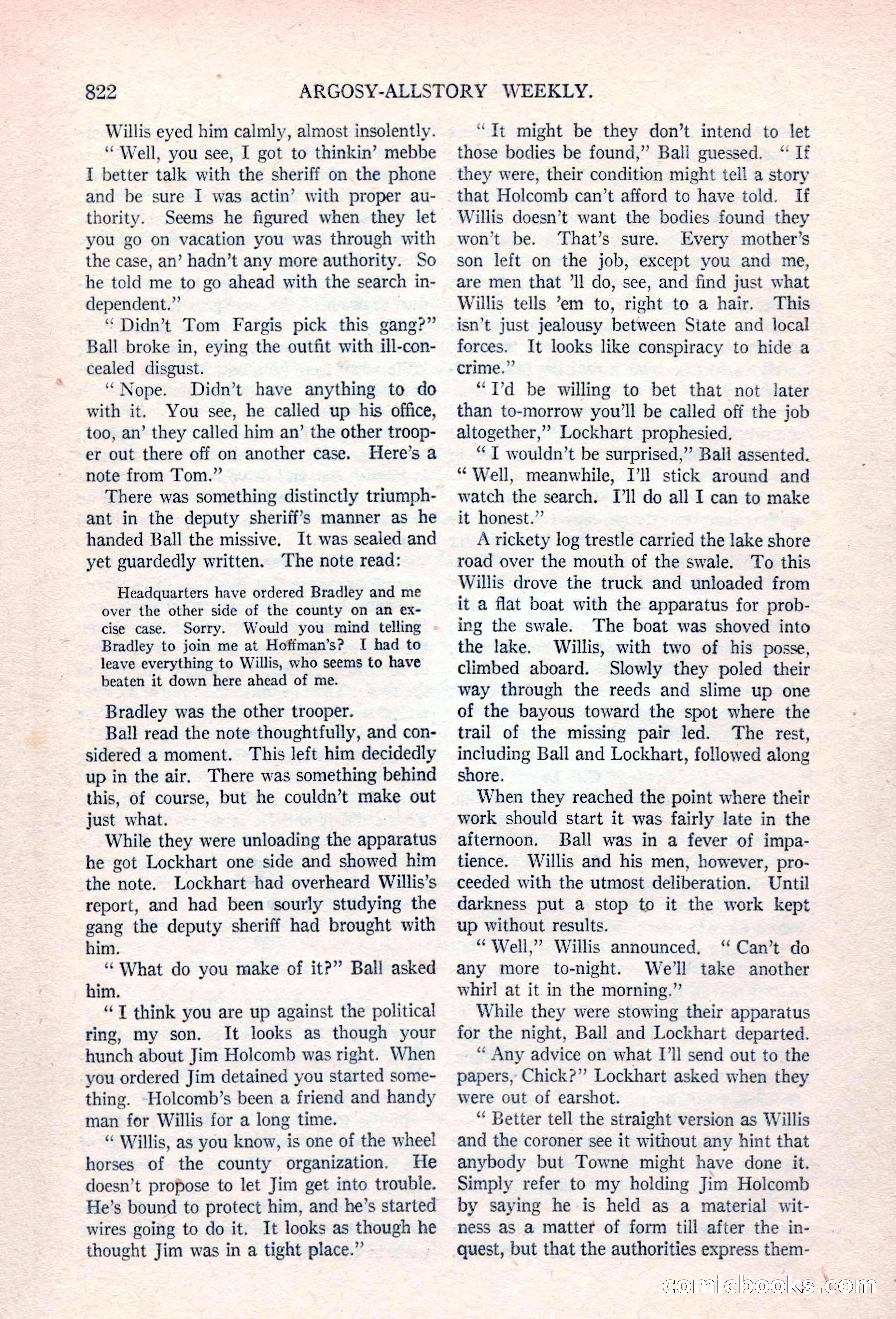 Argosy All-Story Weekly, April 17, 1926 — page 28 of 168