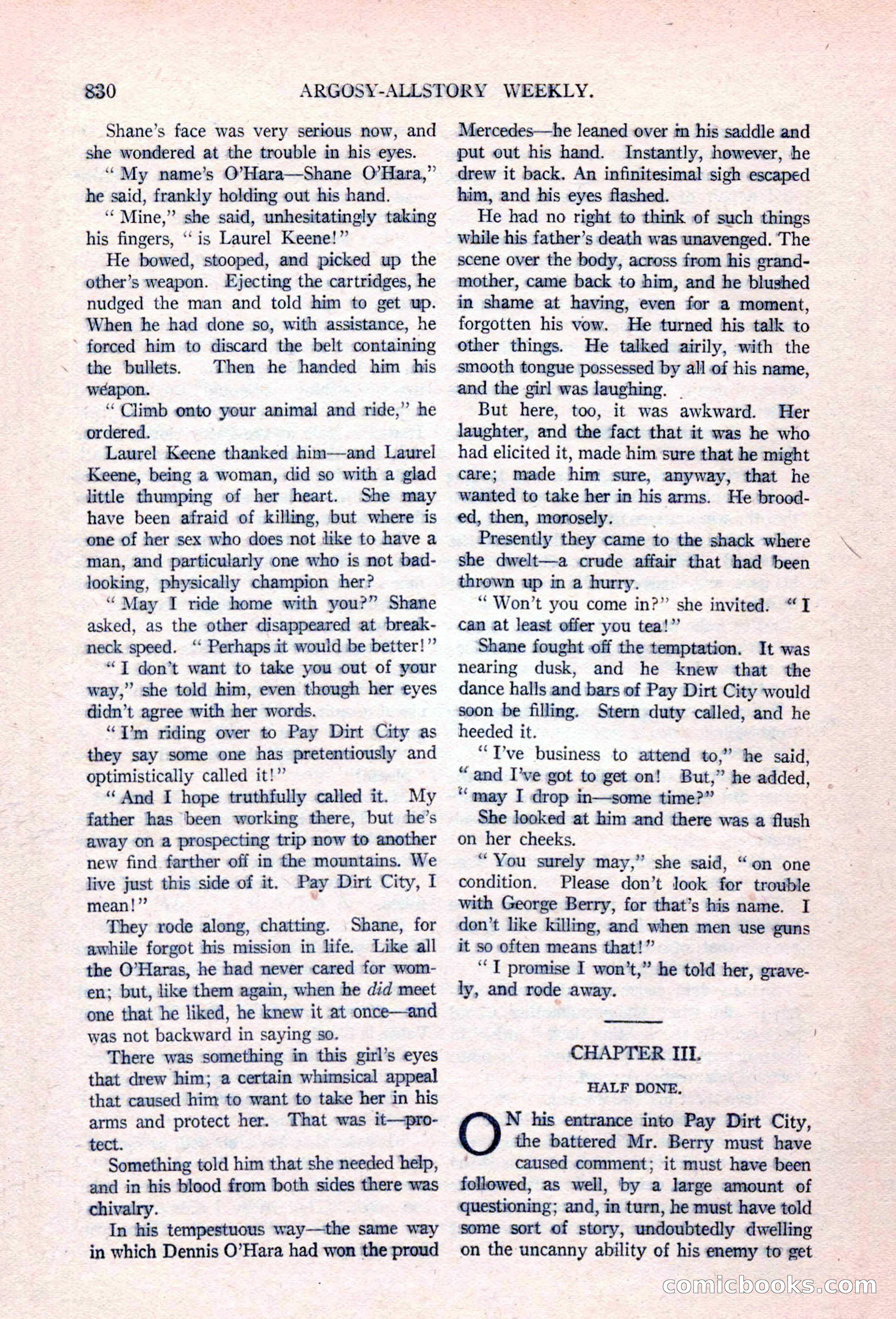 Argosy All-Story Weekly, April 17, 1926 — page 36 of 168